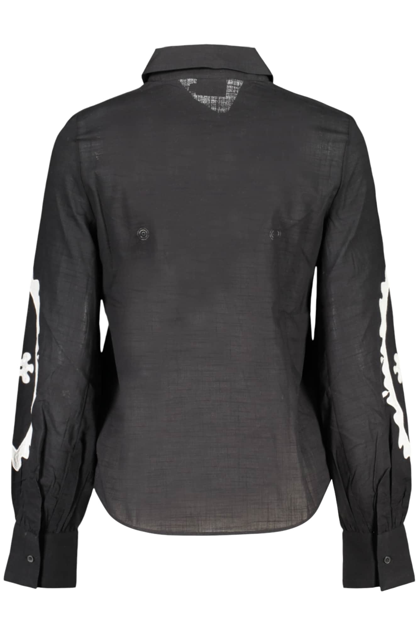 DESIGUAL DAMEN LANGARM SHIRT, SCHWARZ