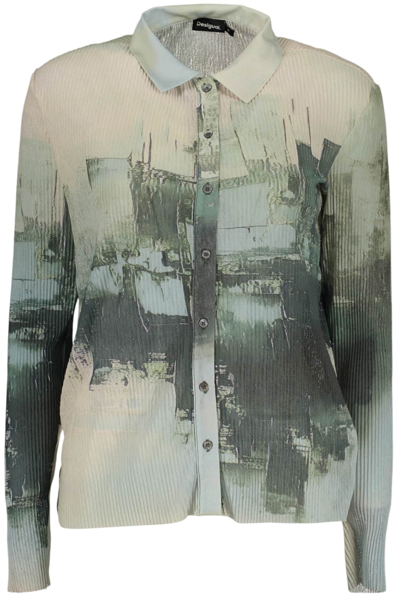 DESIGUAL DAMEN LANGARM SHIRT, GRÜN