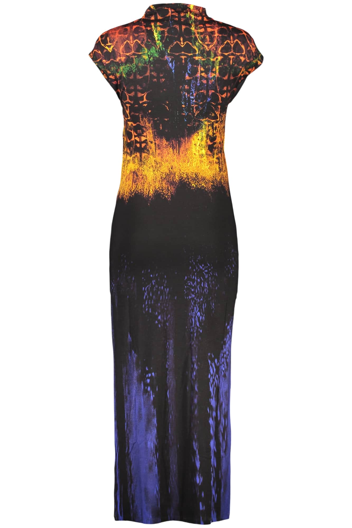 DESIGUAL DAMEN LANG SCHWARZ KLEID