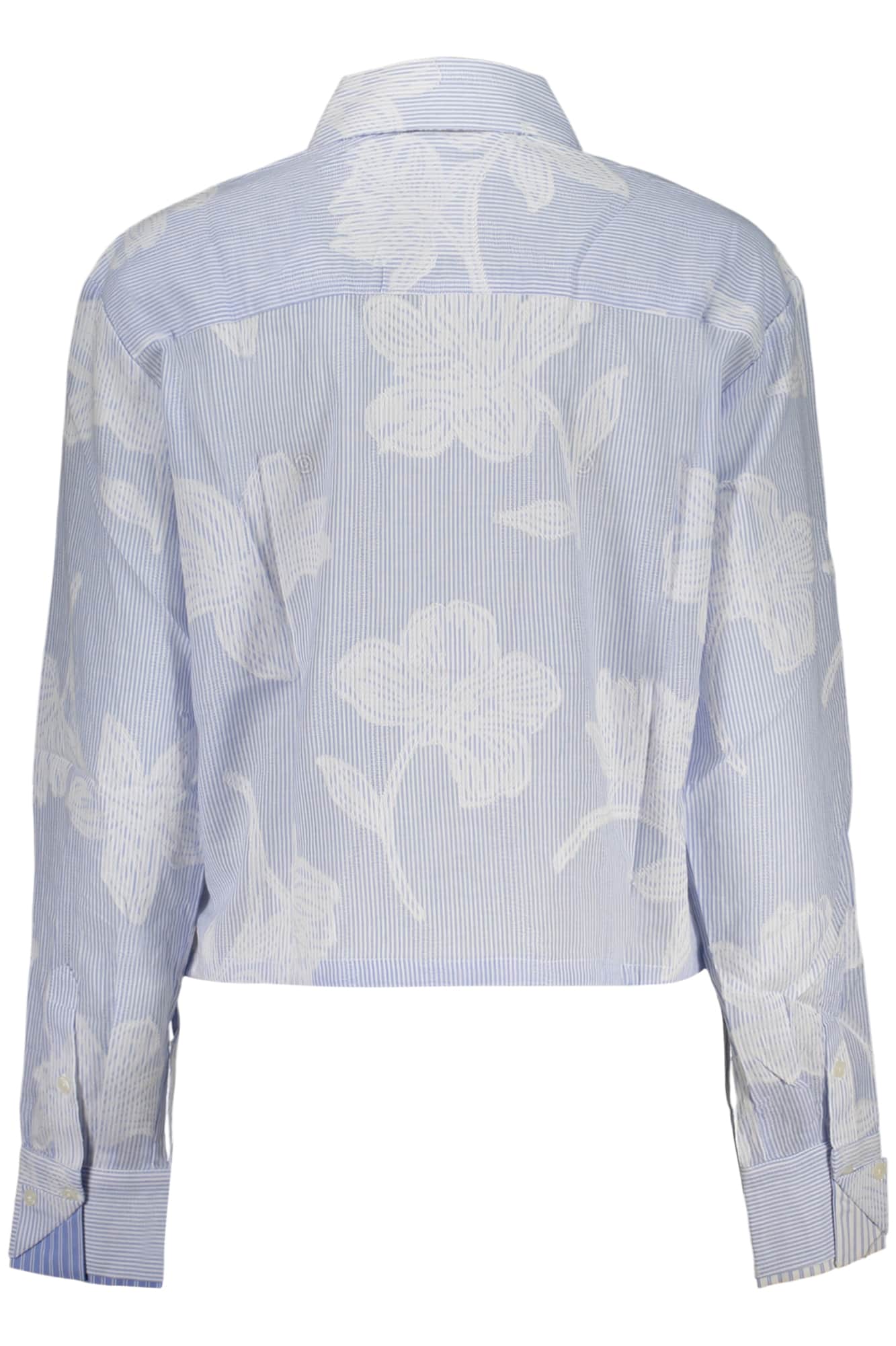 DESIGUAL DAMEN LANGARM SHIRT, BLAU