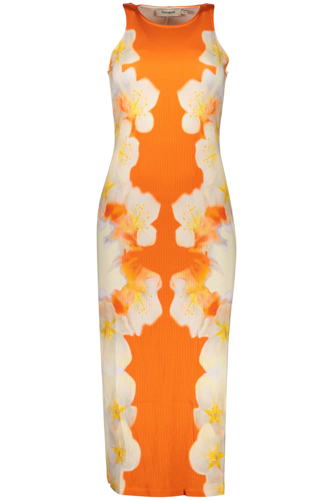 DESIGUAL DAMEN LANG KLEID ORANGE