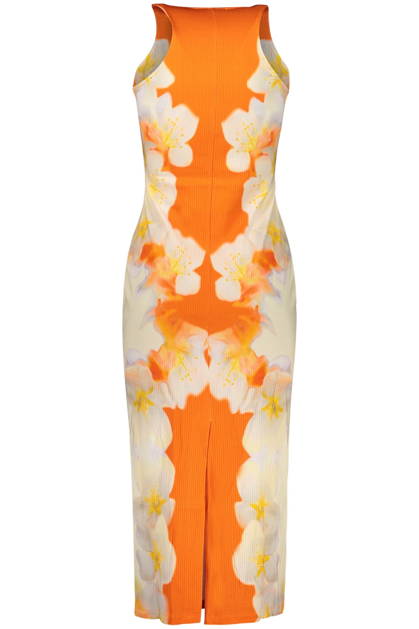 DESIGUAL DAMEN LANG KLEID ORANGE