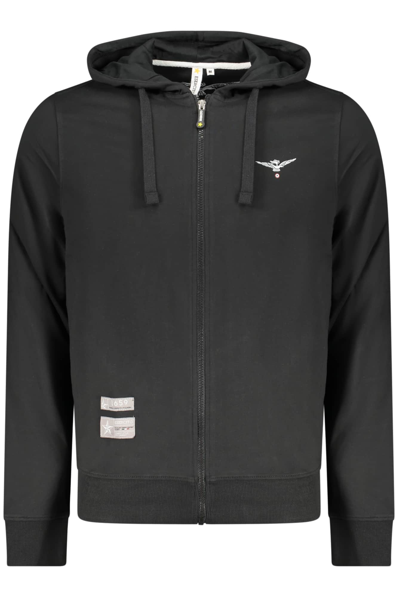 MILITARY ACADEMY HERREN WEISS MIT REISSVERSCHLUSS SWEATSHIRT