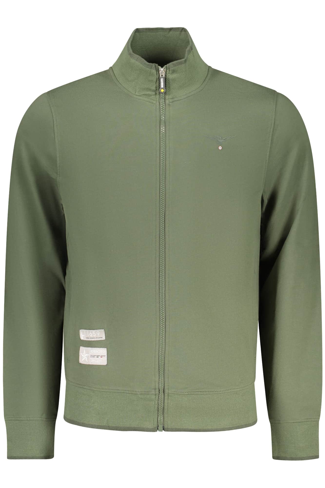 MILITARY ACADEMY HERREN WEISS MIT REISSVERSCHLUSS SWEATSHIRT