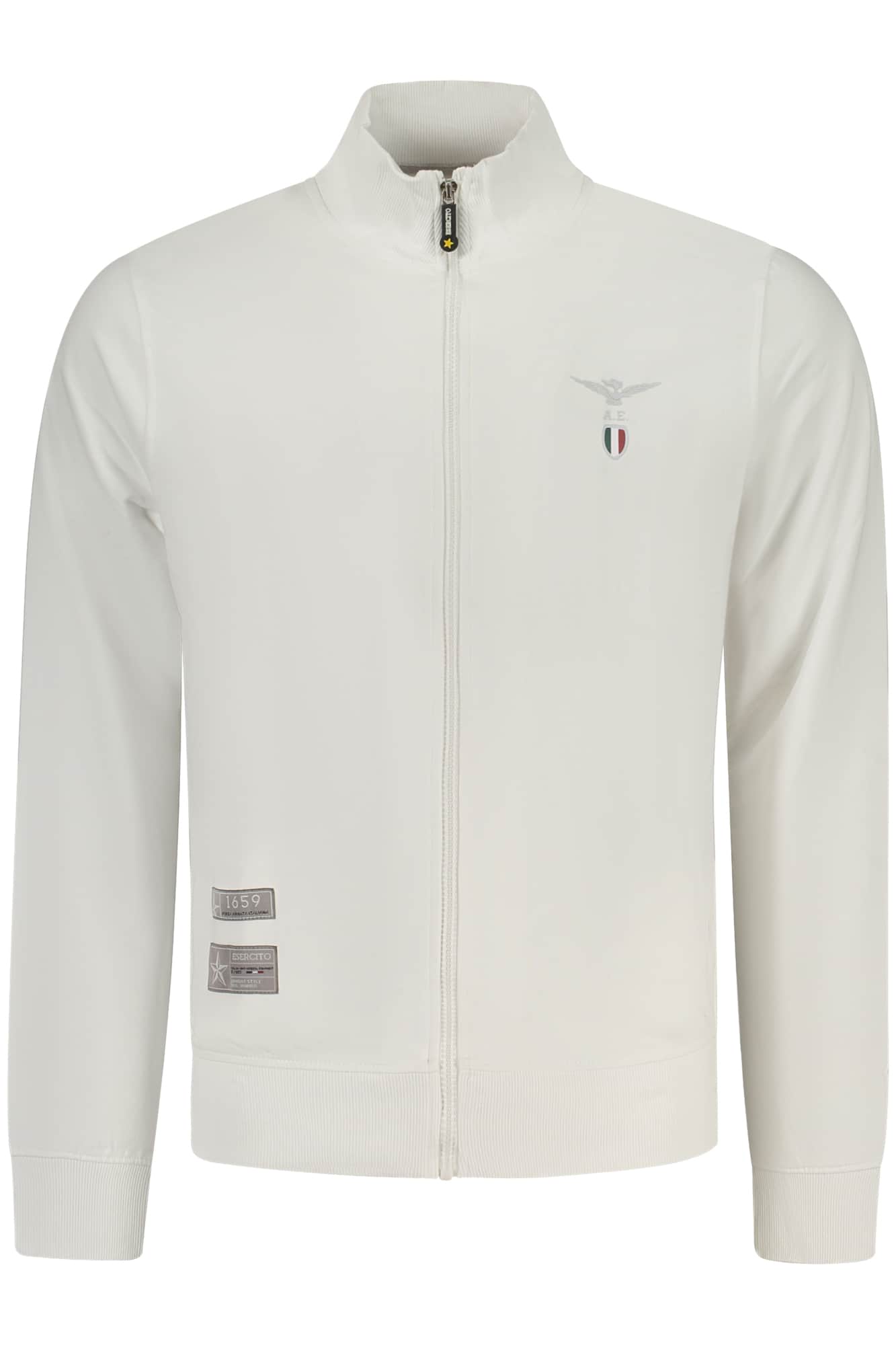 MILITARY ACADEMY HERREN SCHWARZ MIT REISSVERSCHLUSS SWEATSHIRT