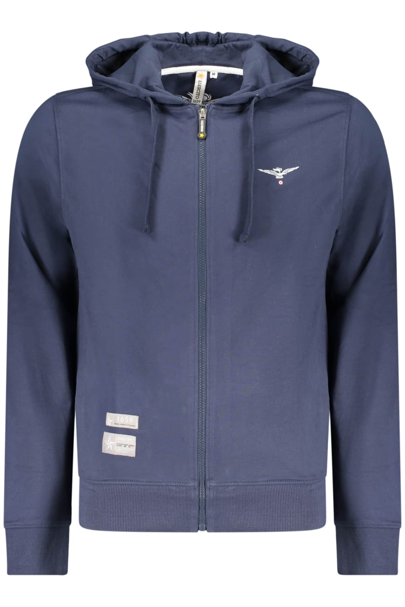 MILITARY ACADEMY HERREN WEISS MIT REISSVERSCHLUSS SWEATSHIRT