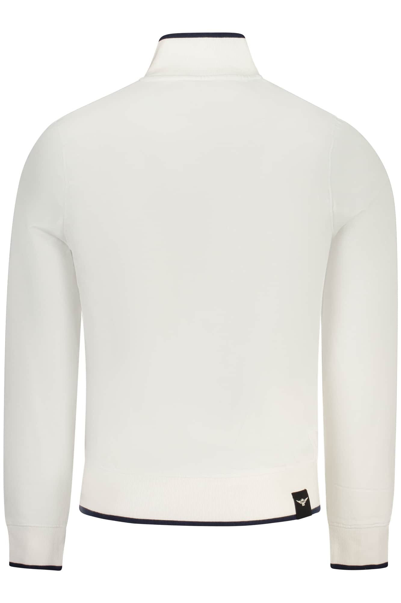 MILITARY ACADEMY HERREN WEISS MIT REISSVERSCHLUSS SWEATSHIRT