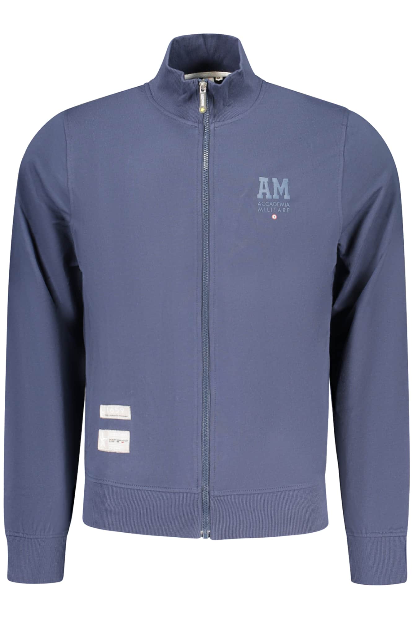 MILITARY ACADEMY HERREN WEISS MIT REISSVERSCHLUSS SWEATSHIRT