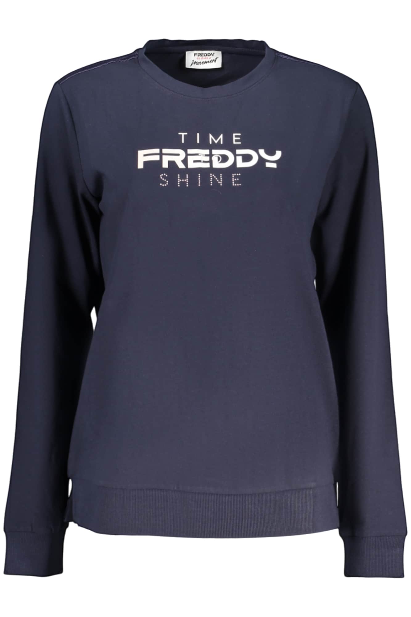 FREDDY DAMEN LANGARM T-SHIRT, BLAU