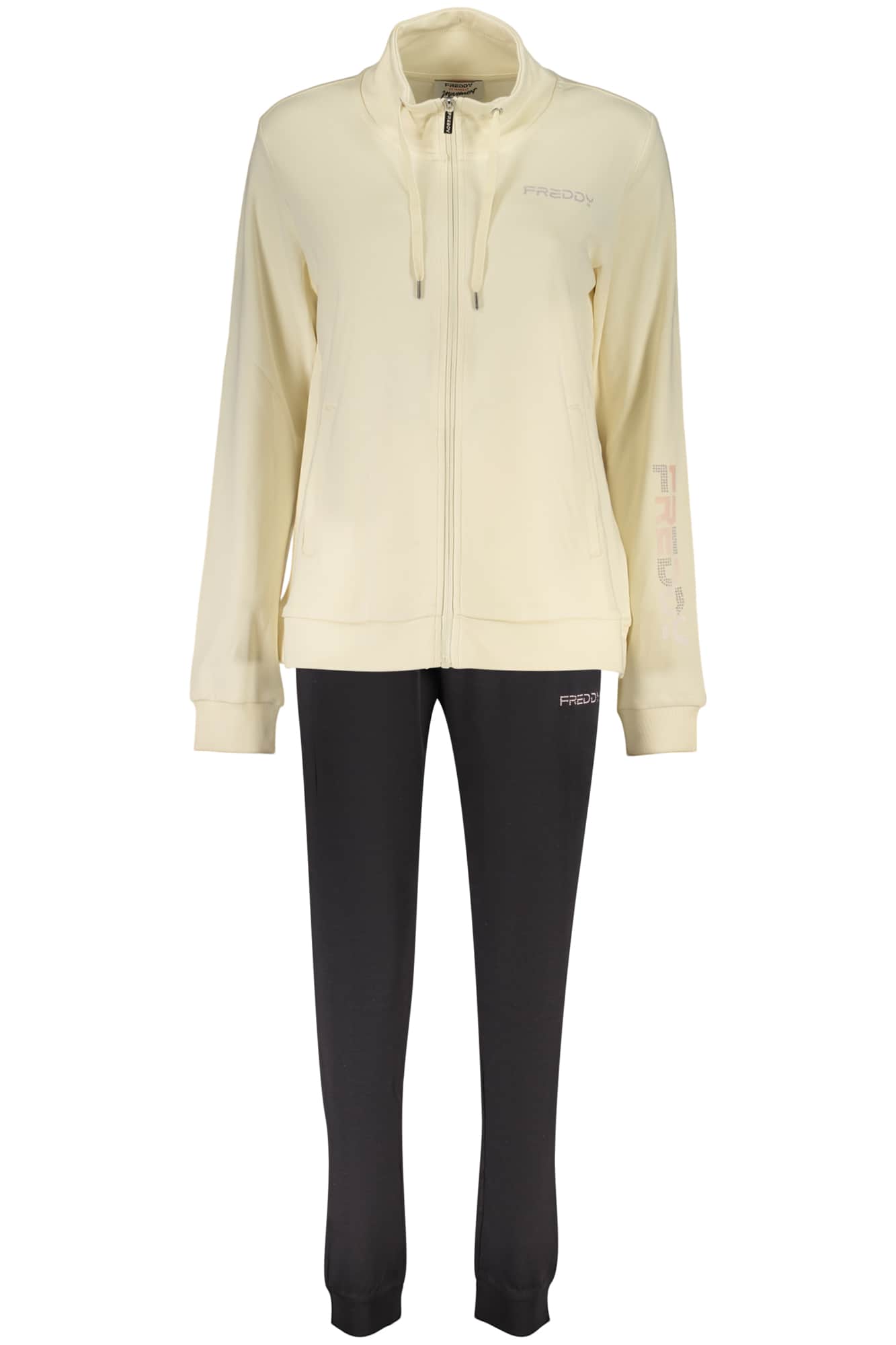 FREDDY DAMEN BEIGE MIT REISSVERSCHLUSS SWEATSHIRT