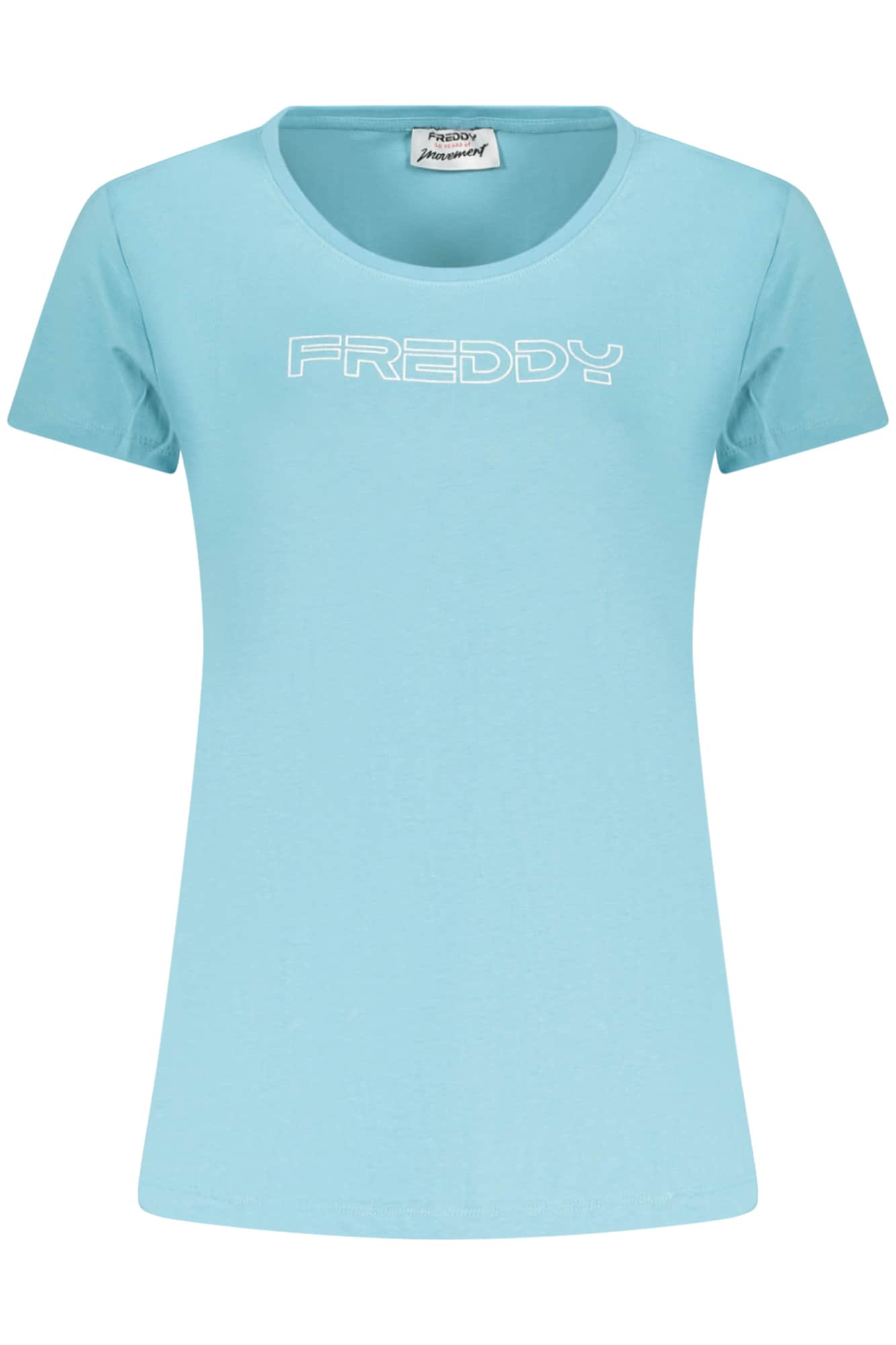 FREDDY DAMEN KURZARM T-SHIRT, BLAU