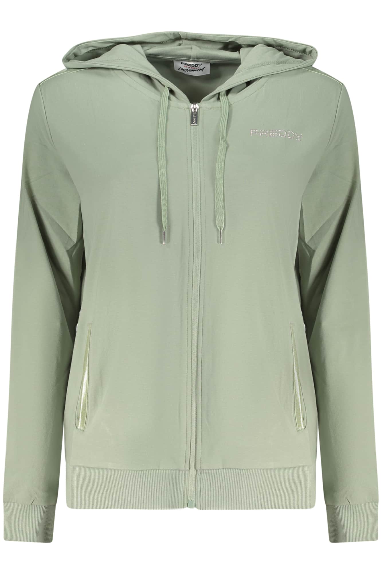 FREDDY DAMEN GRÜN MIT REISSVERSCHLUSS SWEATSHIRT