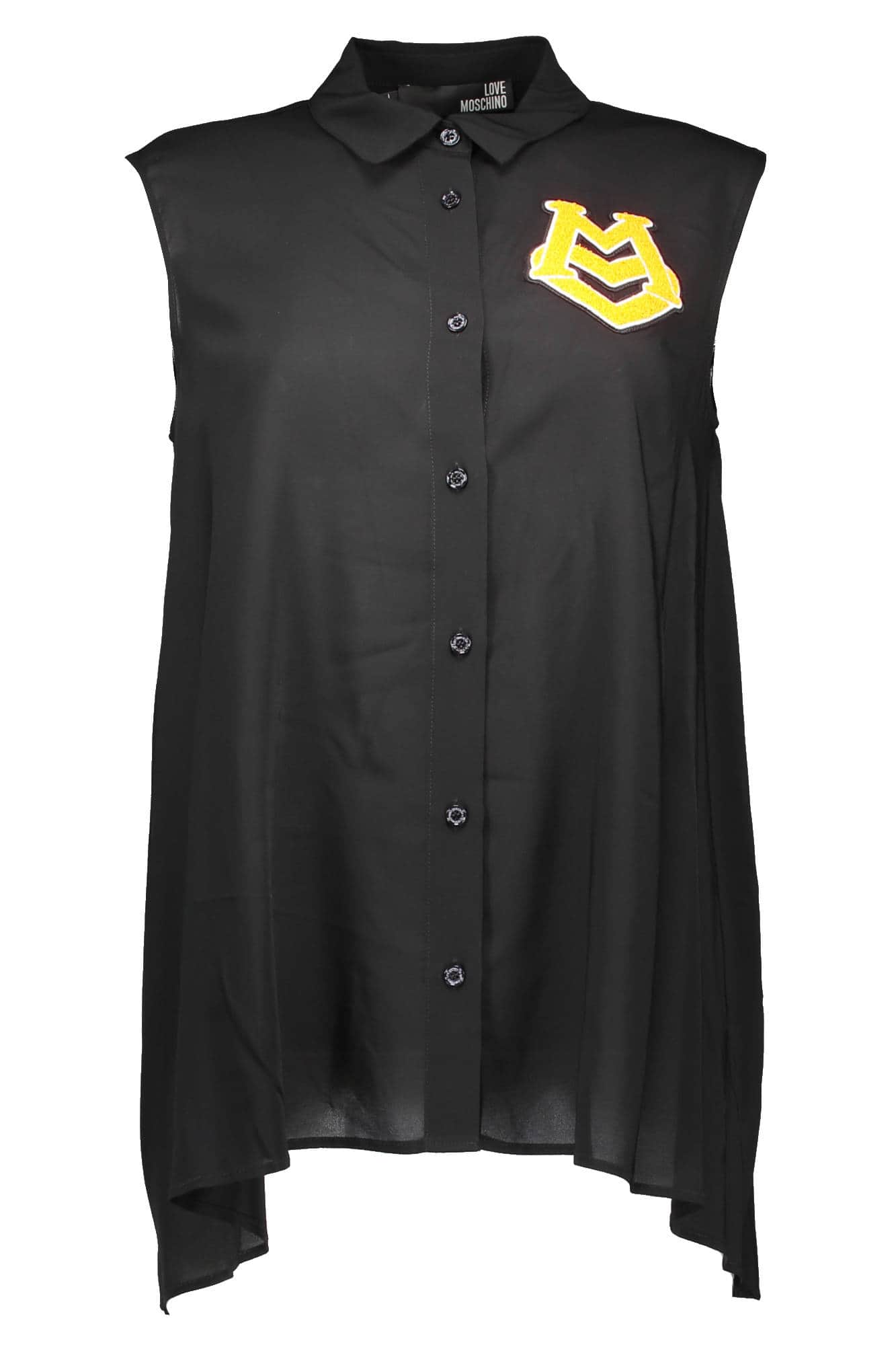 LOVE MOSCHINO SHIRT OHNE SLEEVES DAMEN SCHWARZ
