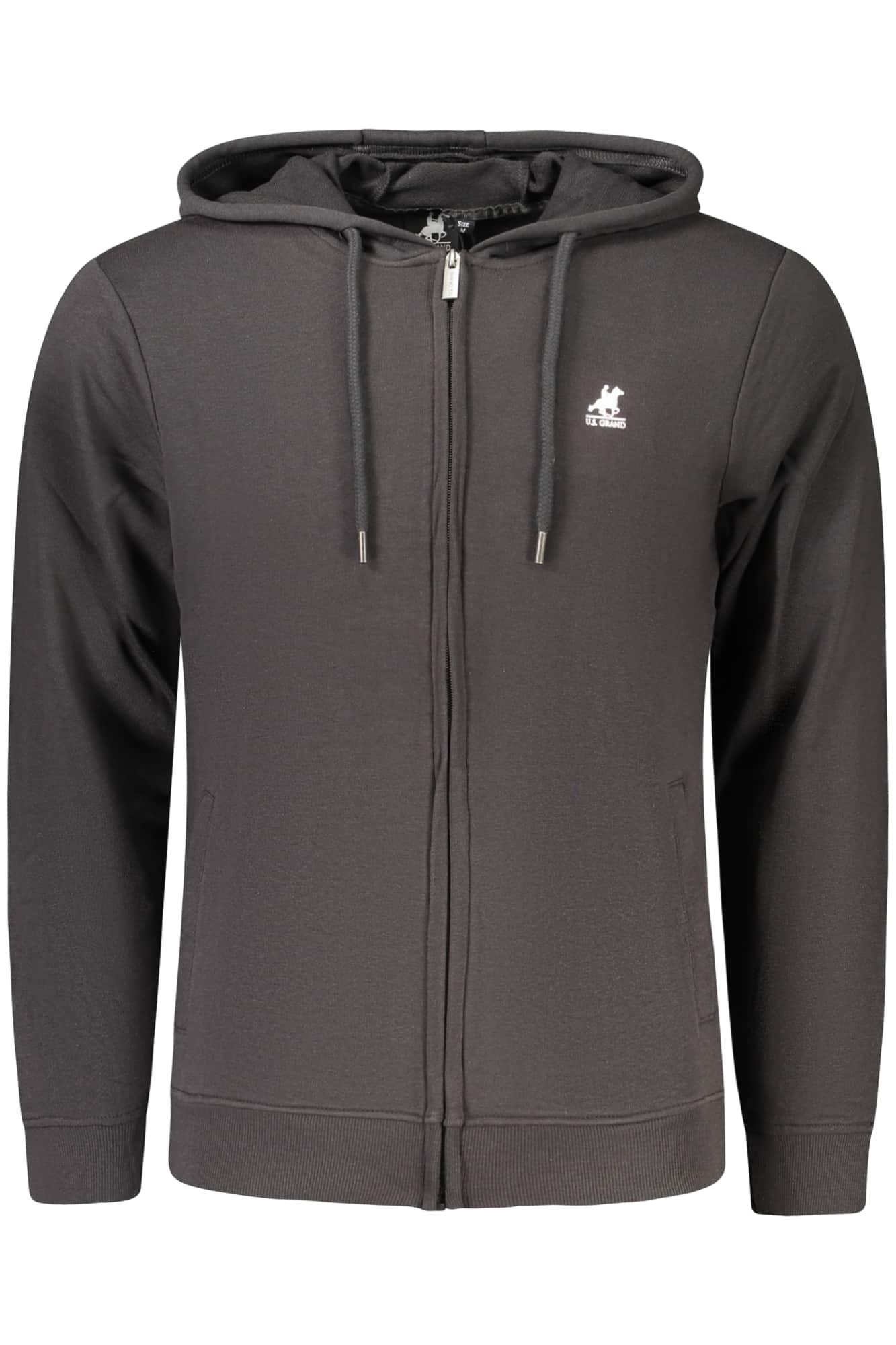 US GRAND HERREN SCHWARZ MIT REISSVERSCHLUSS SWEATSHIRT