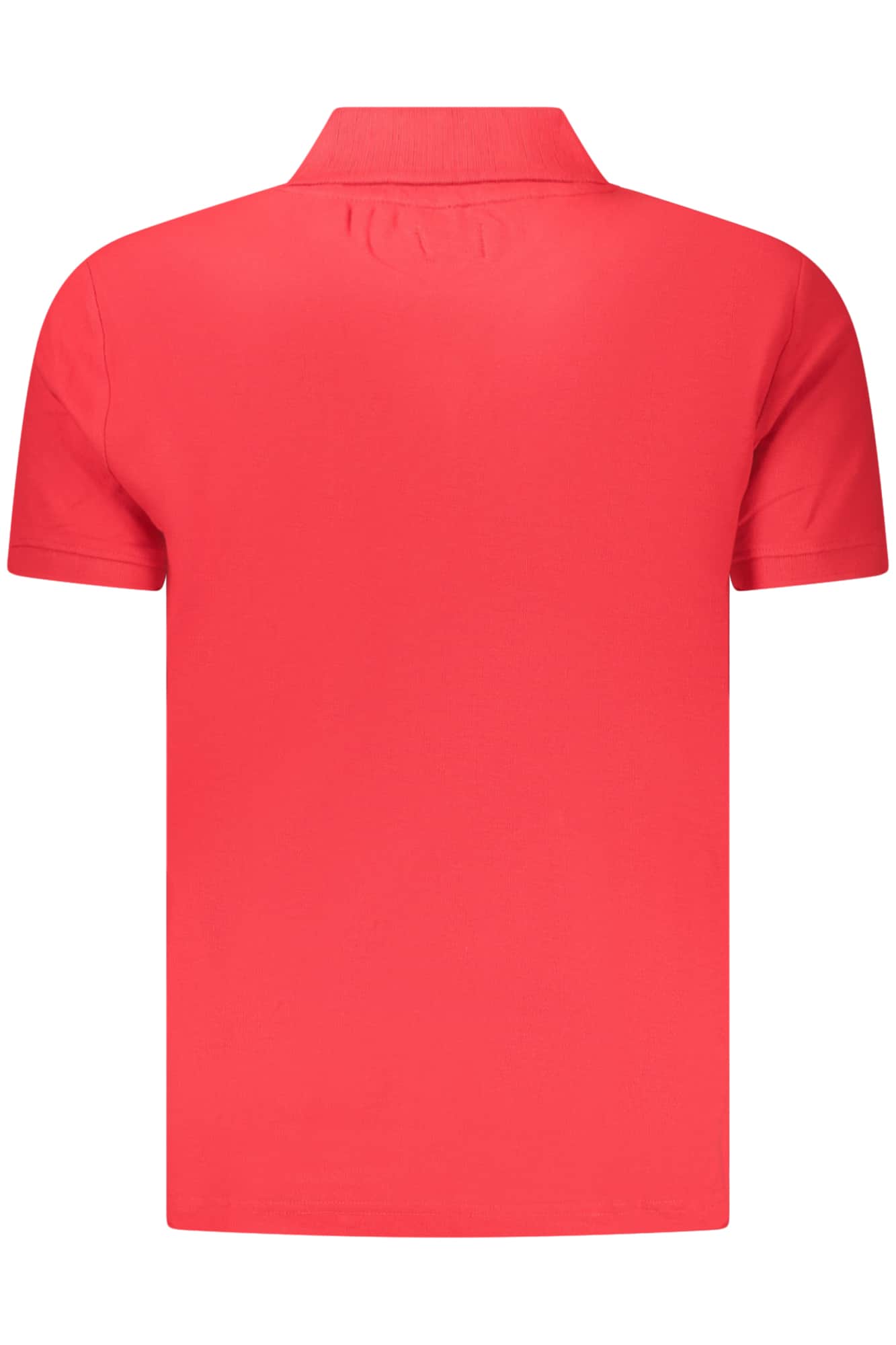 US GRAND HERREN KURZARM POLOSHIRT, ROT