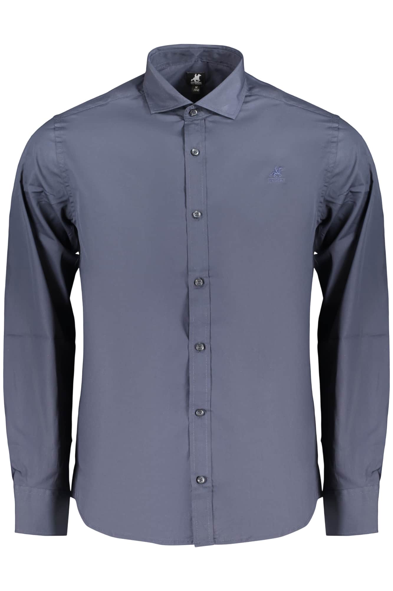 US GRAND HERREN LANGARM SHIRT, BLAU