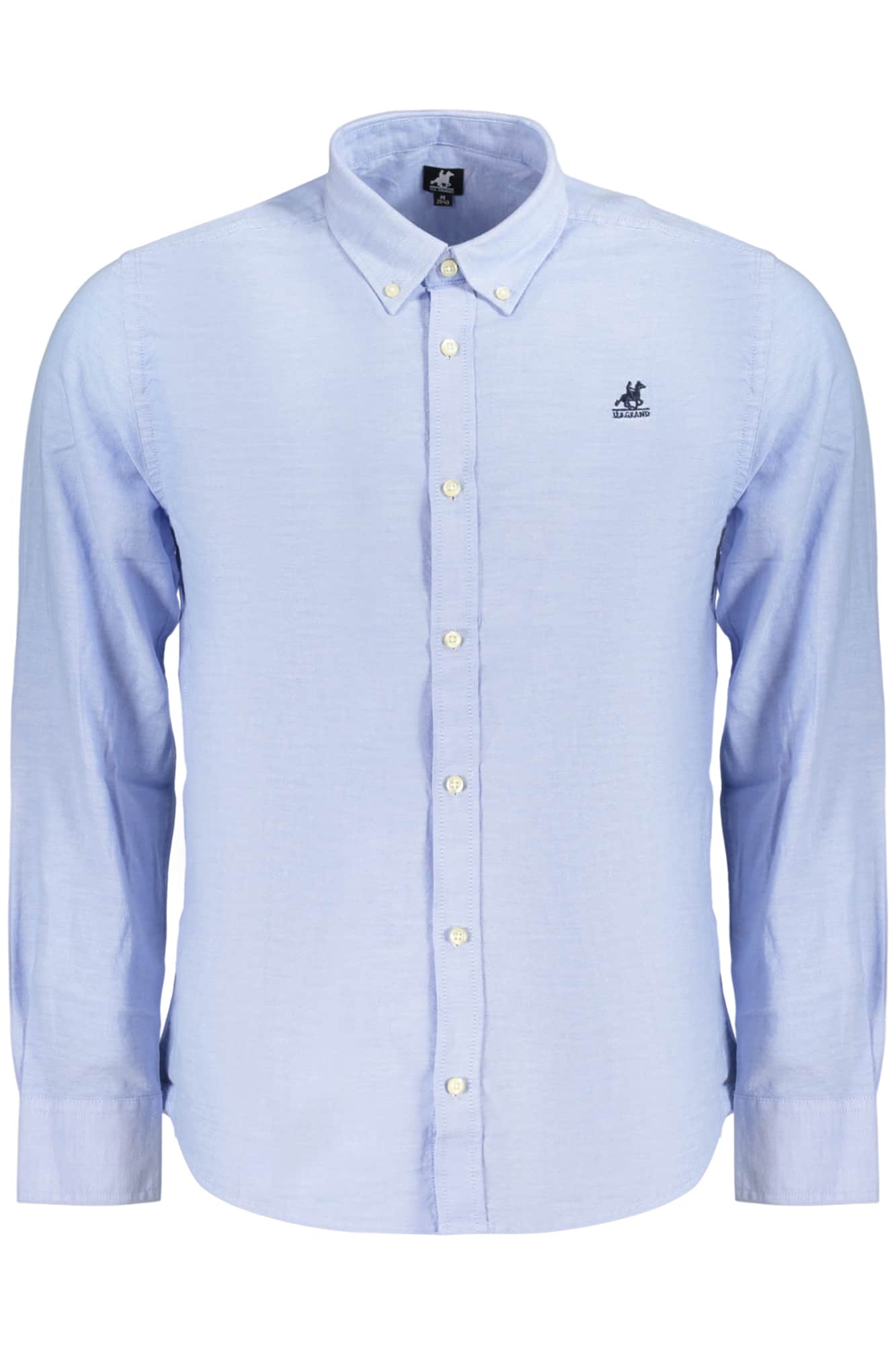 US GRAND HERREN LANGARM WEISS SHIRT