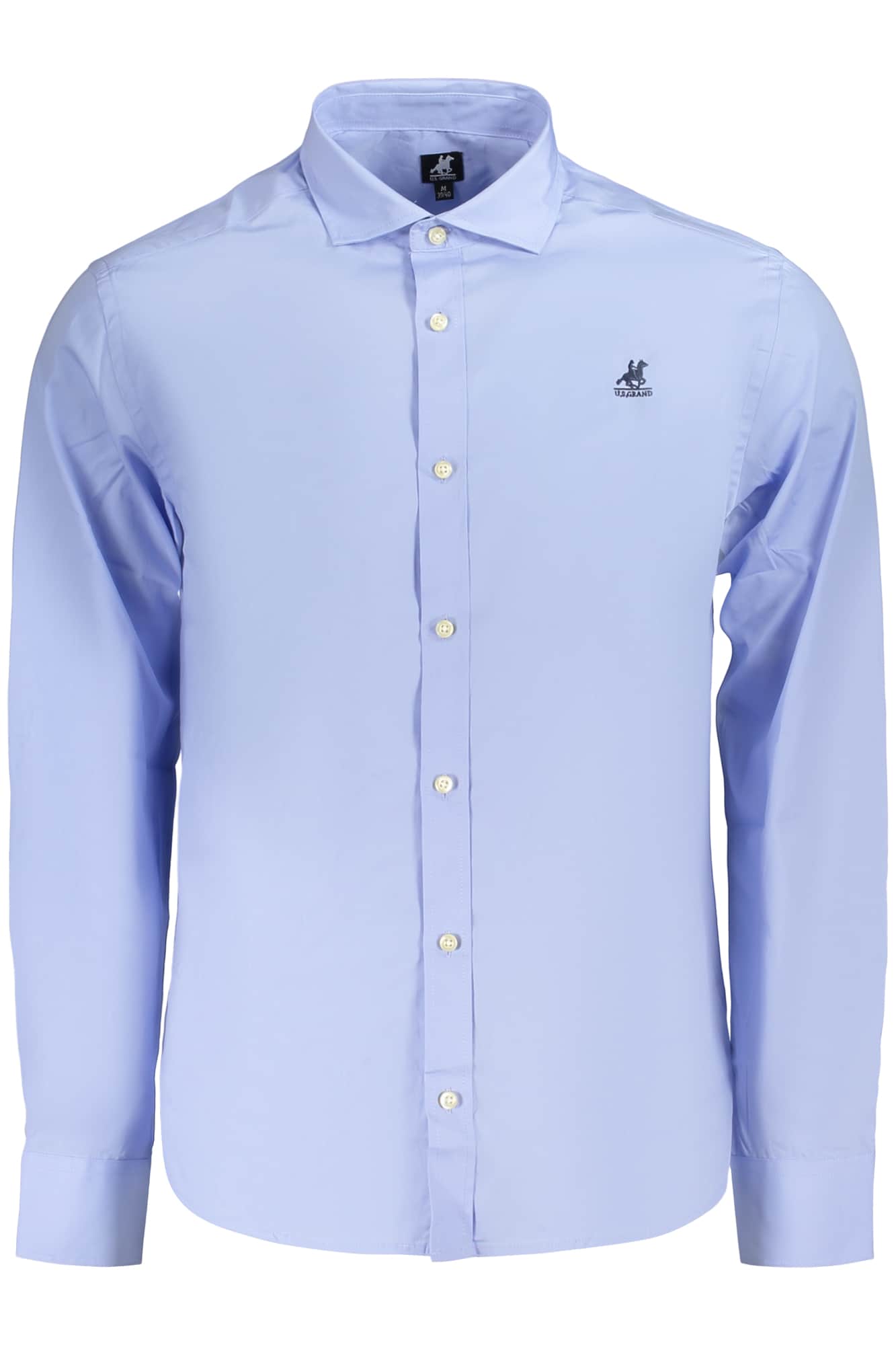 US GRAND HERREN LANGARM SHIRT, BLAU