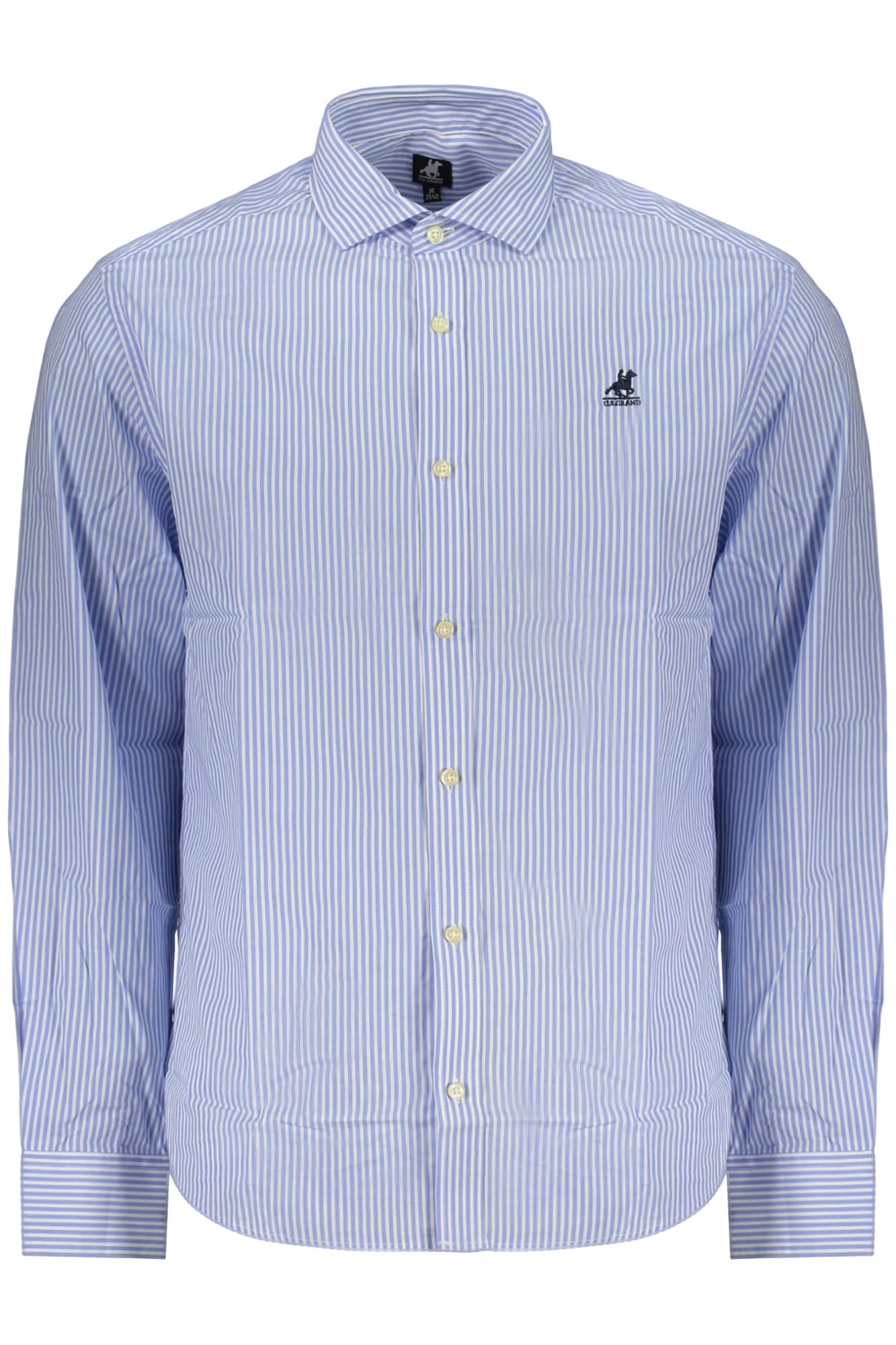 US GRAND HERREN LANGARM SHIRT, BLAU