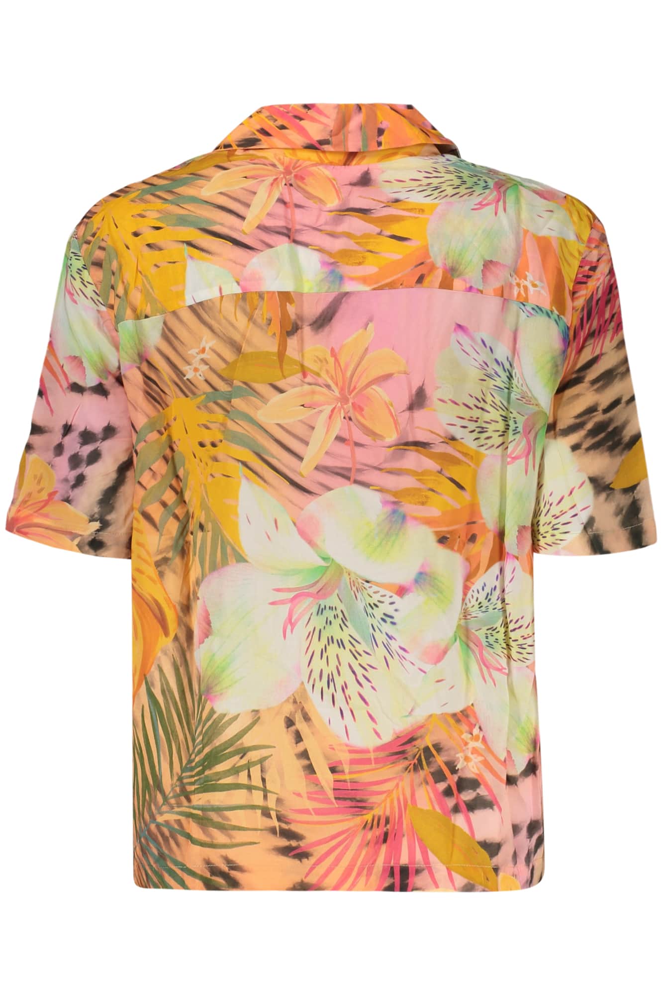 DESIGUAL DAMEN KURZARM SHIRT, ORANGE