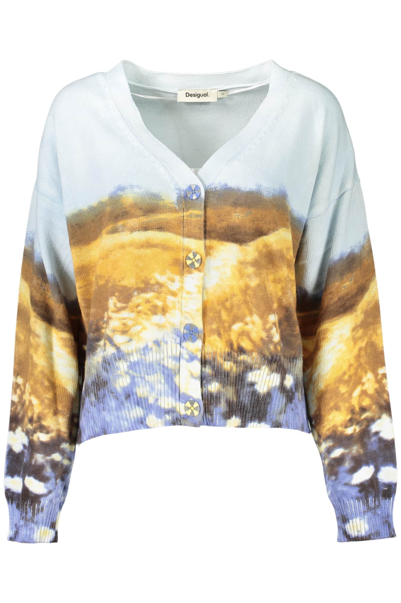 DESIGUAL DAMEN BLAU STRICKJACKE