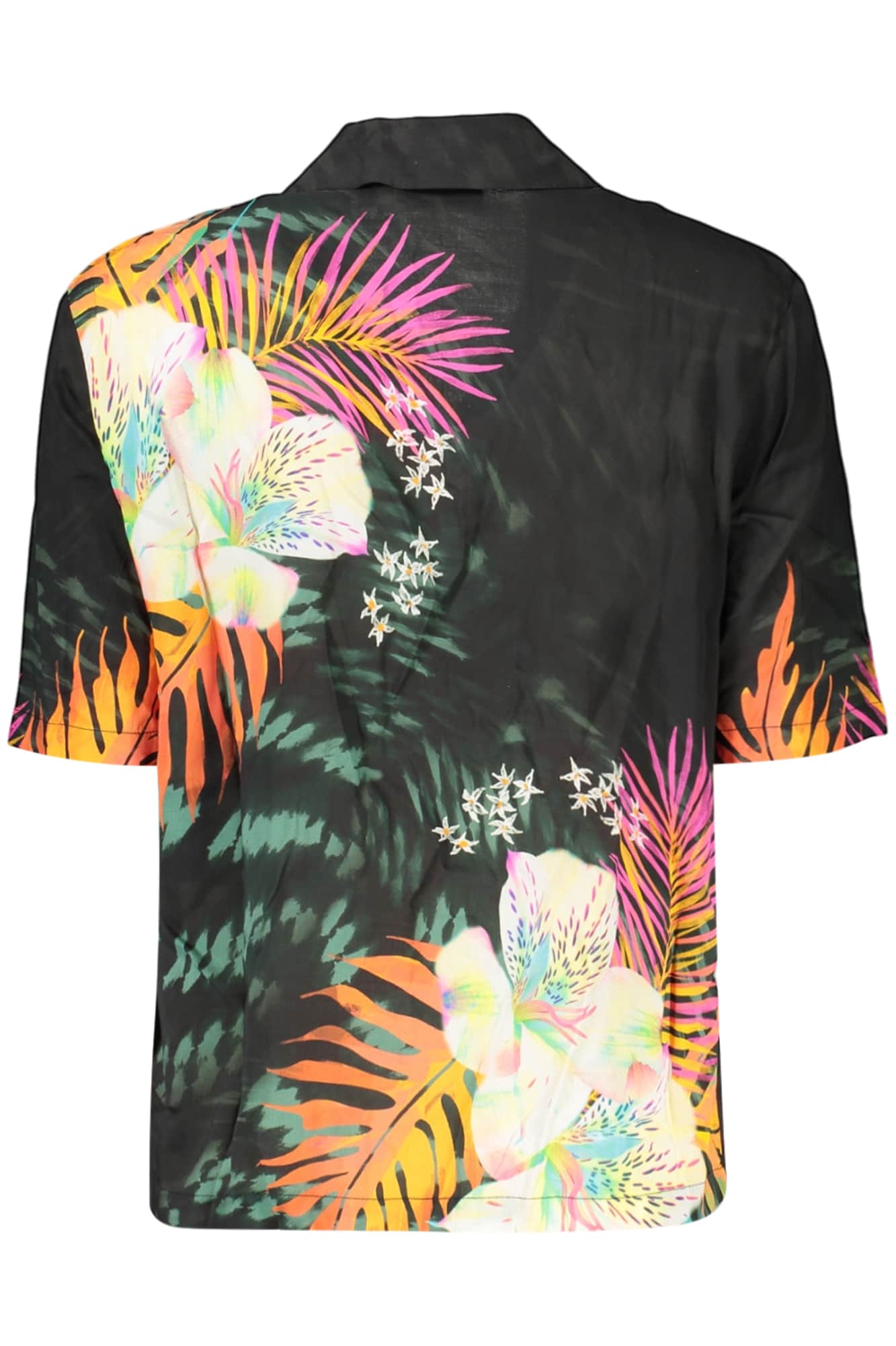 DESIGUAL DAMEN KURZARM SHIRT SCHWARZ