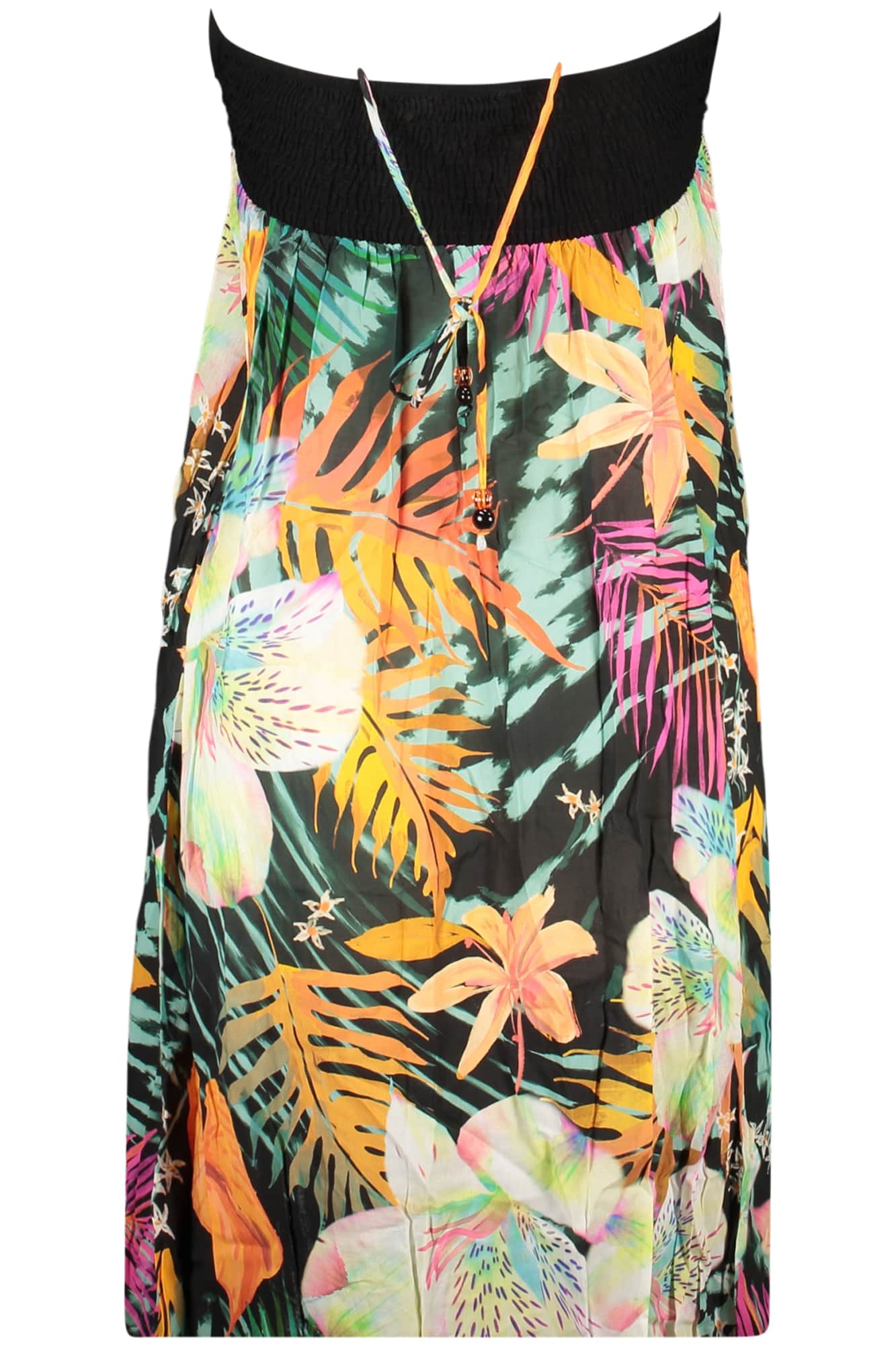 DESIGUAL DAMEN LANG SCHWARZ KLEID