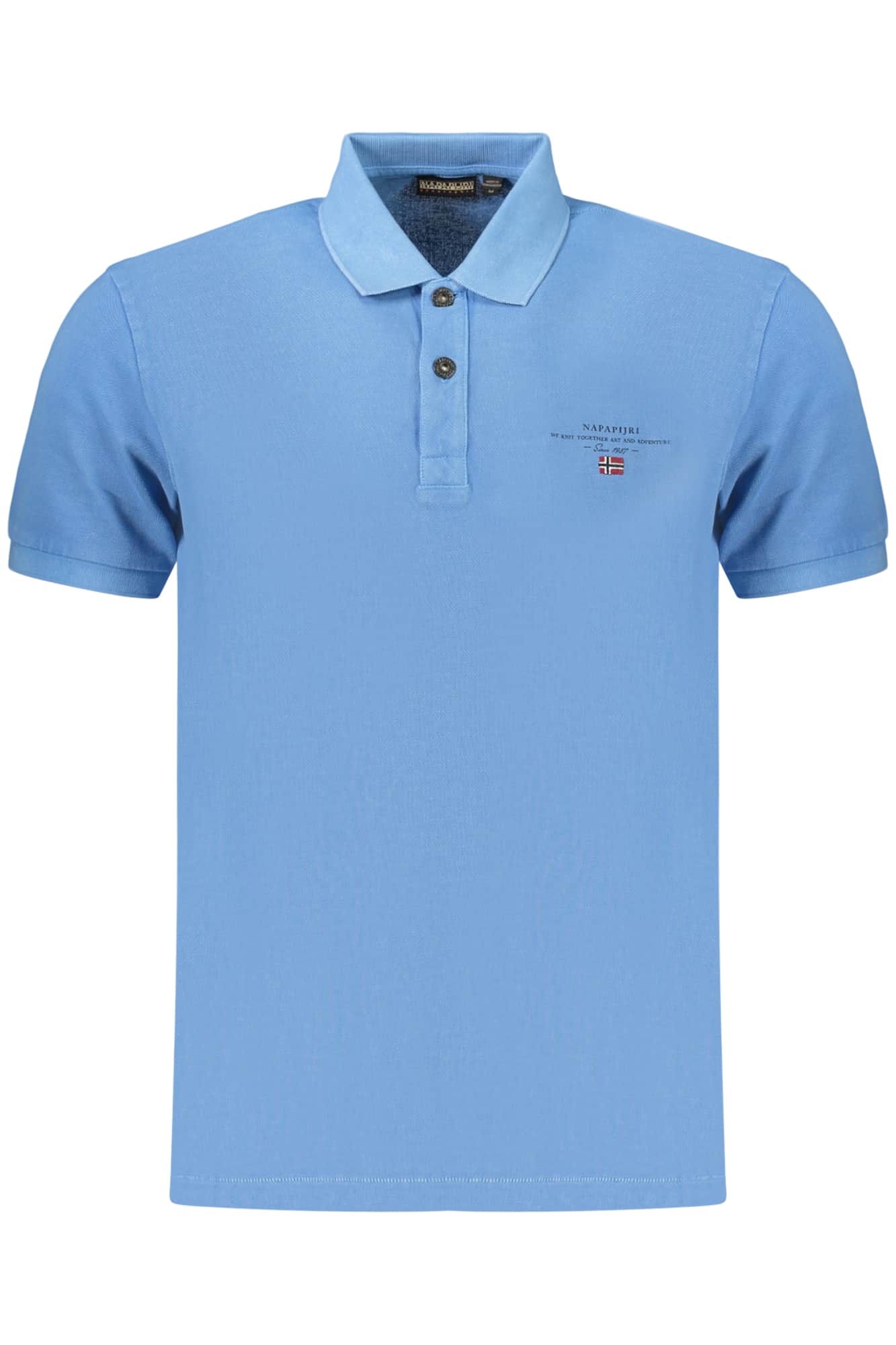 NAPAPIJRI HERREN KURZARM POLOSHIRT, BLAU