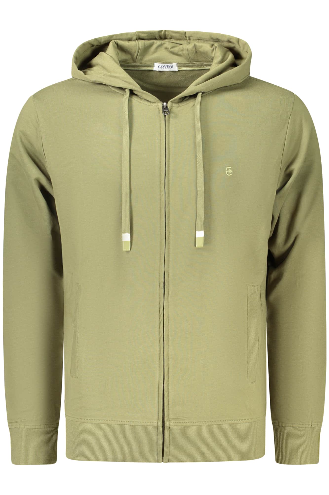COVERI MOVING HERREN BEIGE MIT REISSVERSCHLUSS SWEATSHIRT