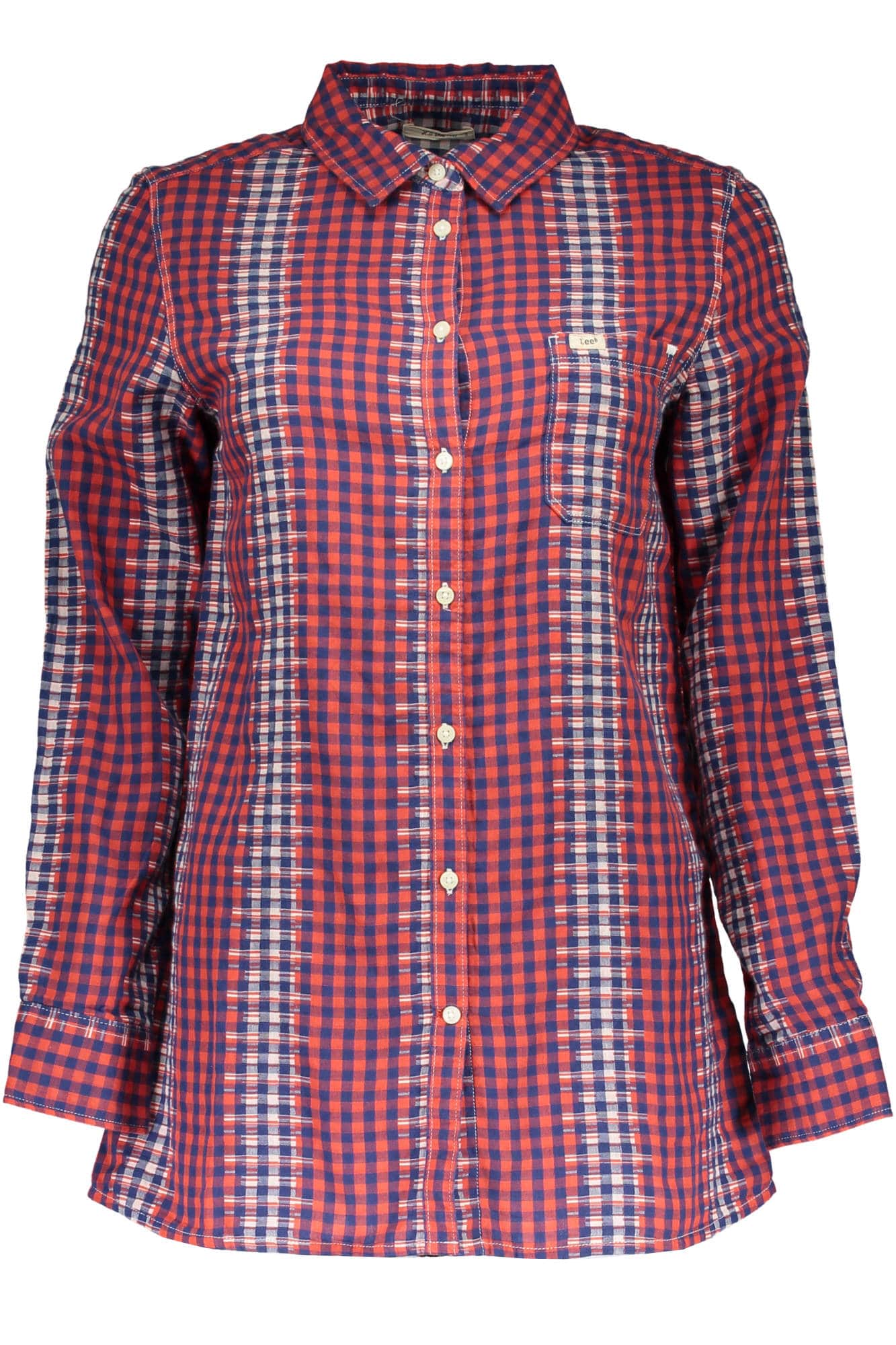 LEE HERREN ROT LANGARM SHIRT