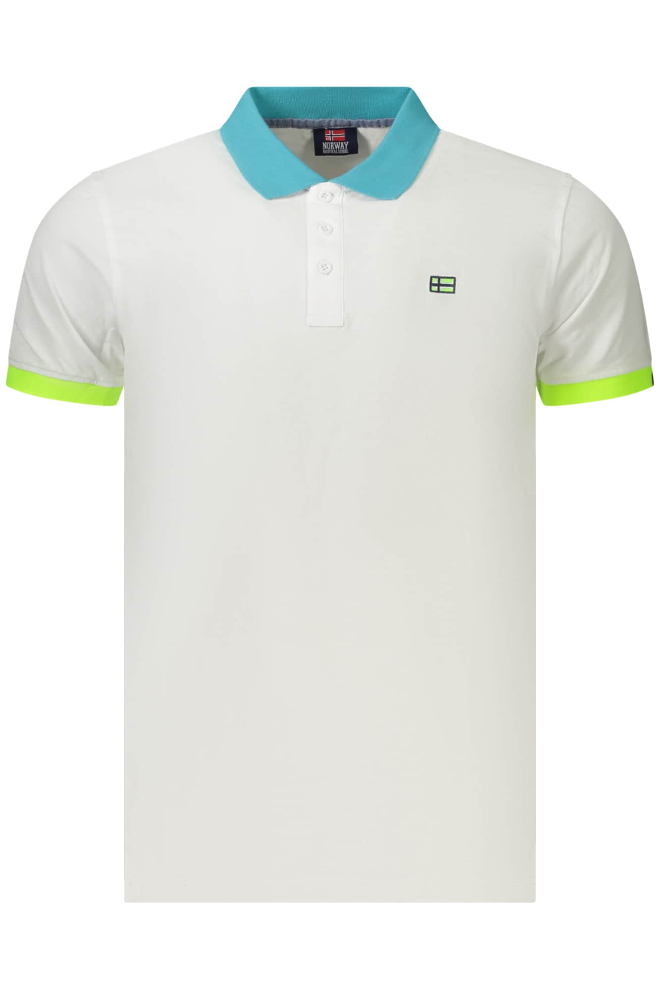 NORWAY 1963 HERREN KURZARM POLOSHIRT, BLAU