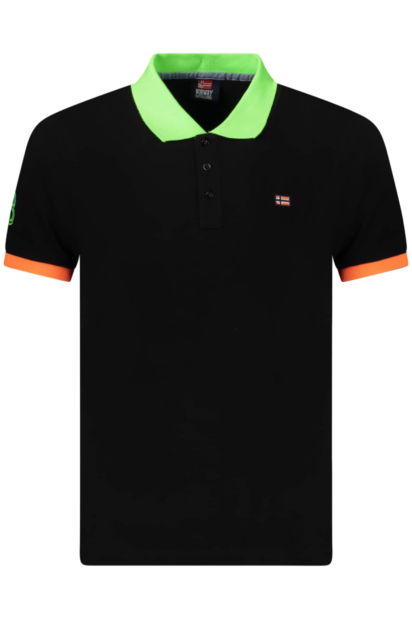 NORWAY 1963 HERREN KURZARM POLOSHIRT, BLAU