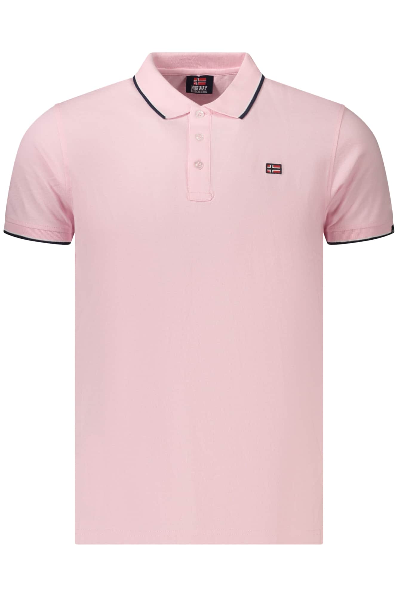 NORWAY 1963 HERREN KURZARM POLOSHIRT, ROSA