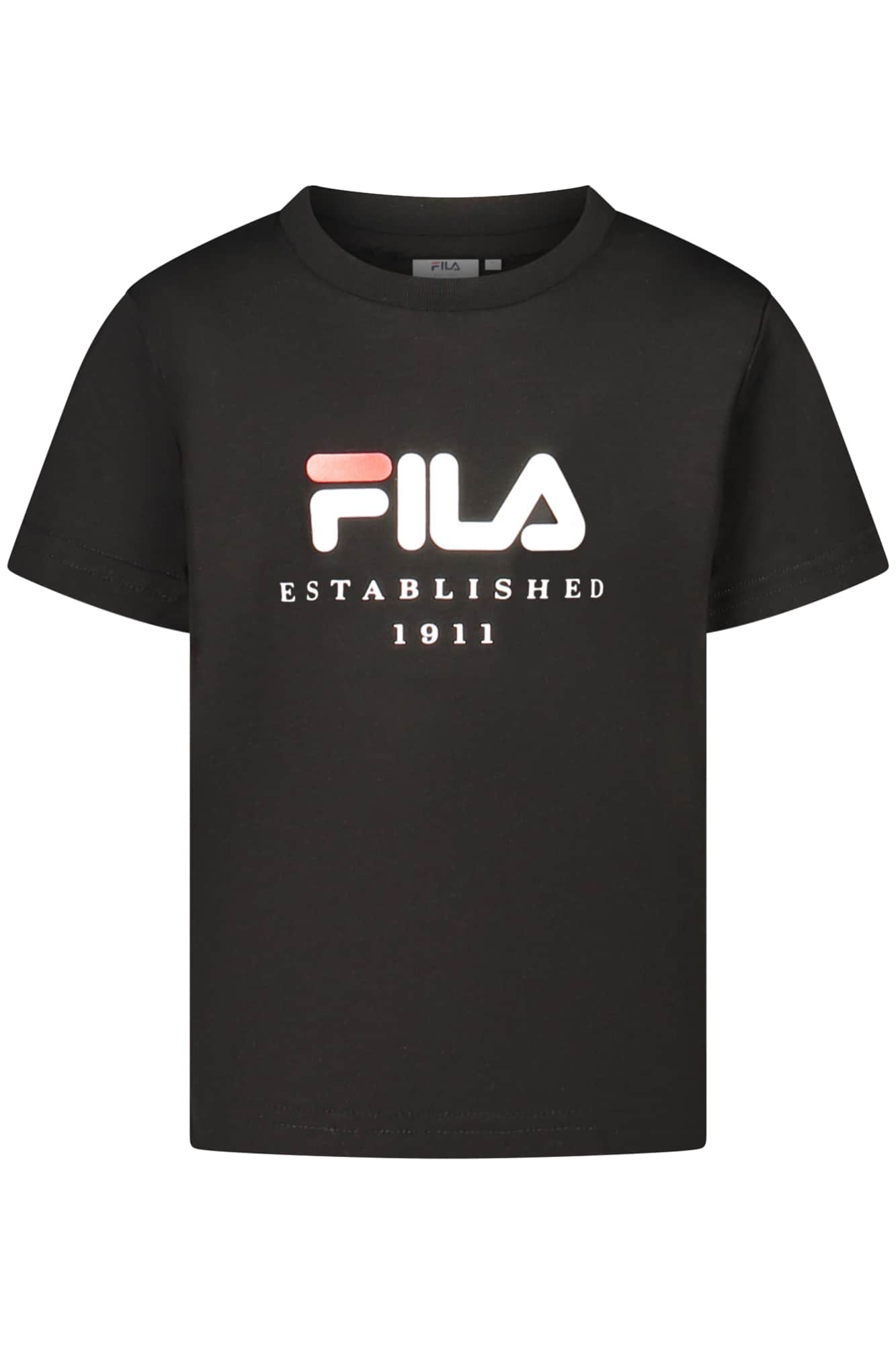FILA KURZARM T-SHIRT FÜR MÄDCHEN, SCHWARZ