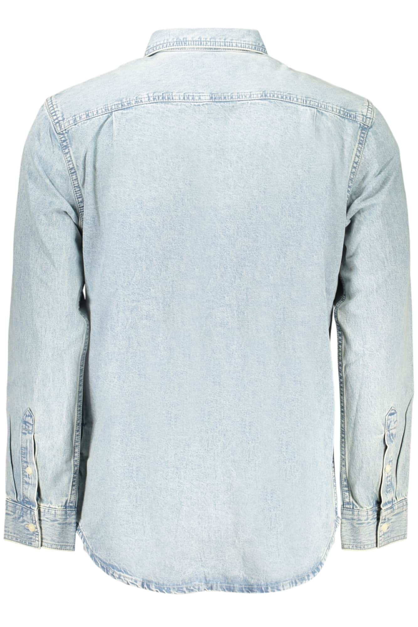 CALVIN KLEIN HERREN LANGARM SHIRT, BLAU
