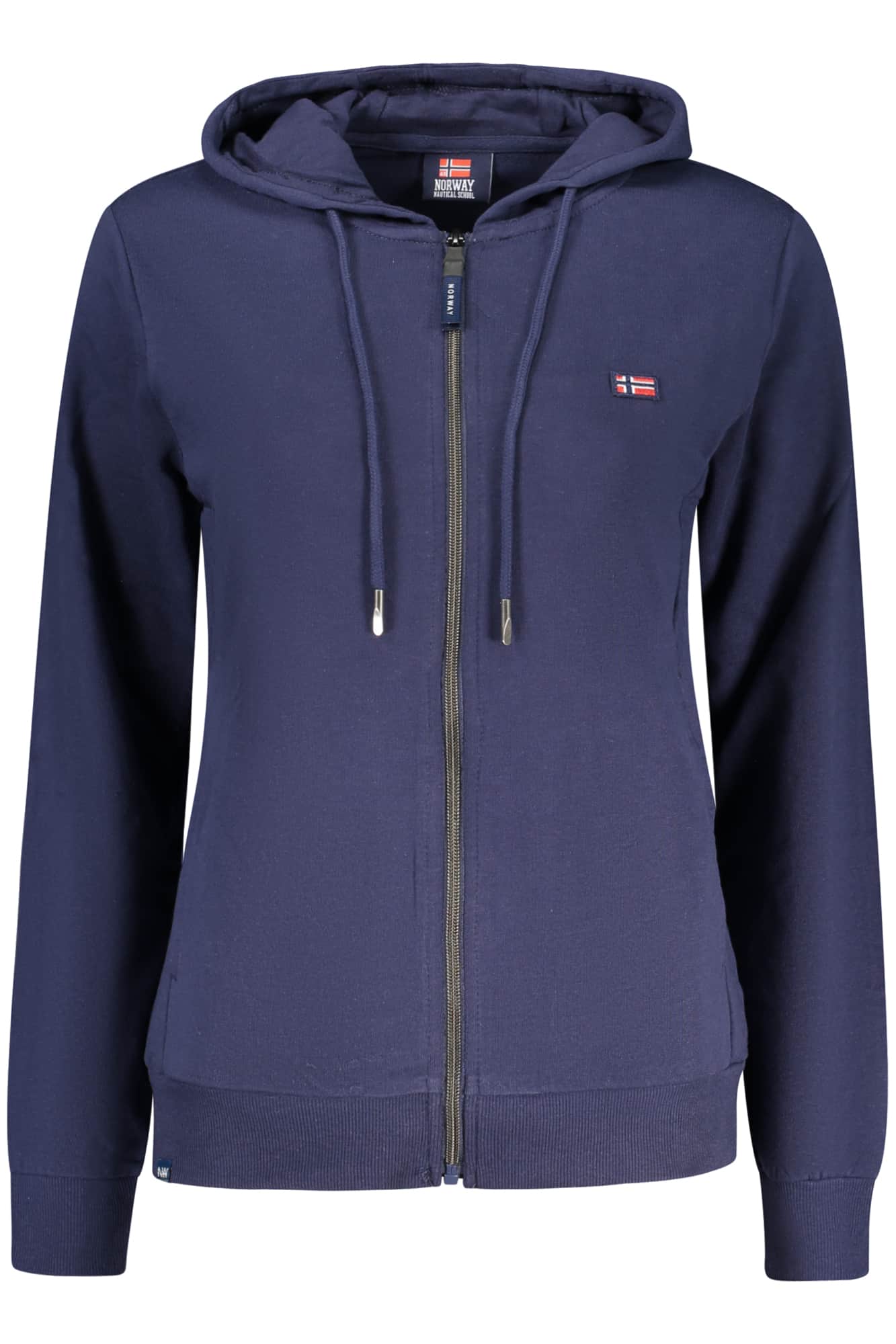 NORWAY 1963 DAMEN BLAU MIT REISSVERSCHLUSS SWEATSHIRT
