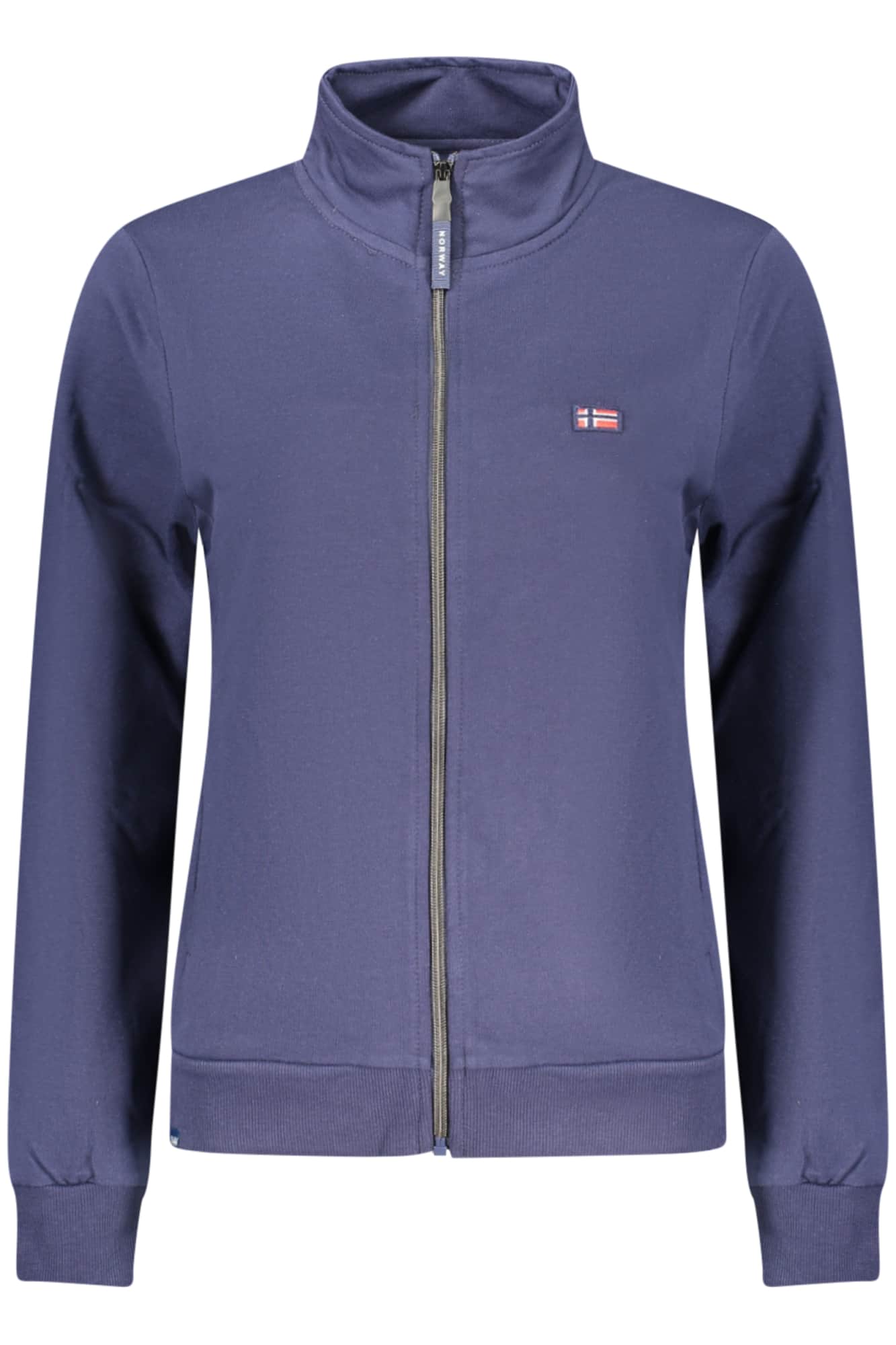 NORWAY 1963 DAMEN BLAU MIT REISSVERSCHLUSS SWEATSHIRT