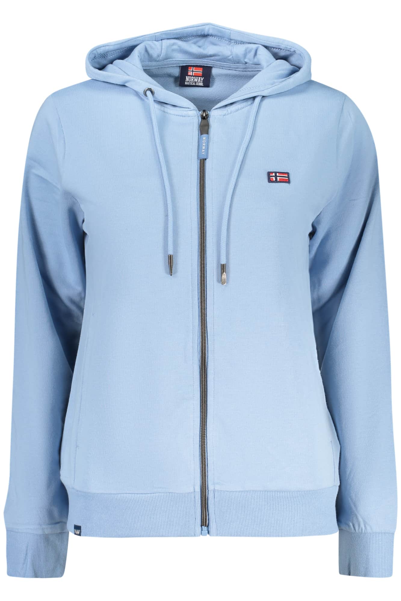 NORWAY 1963 DAMEN BLAU MIT REISSVERSCHLUSS SWEATSHIRT