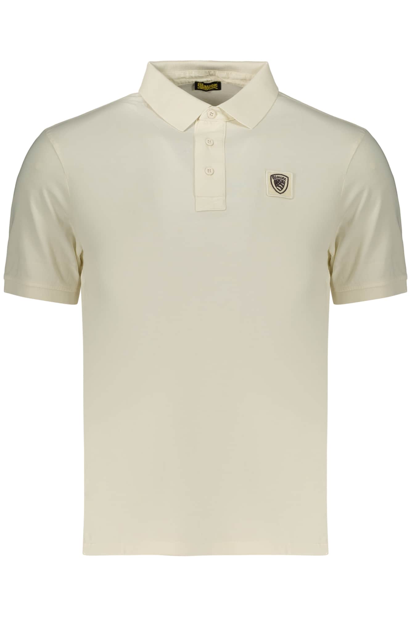 BLAUER APPAREL HERREN KURZARM POLOSHIRT WEISS
