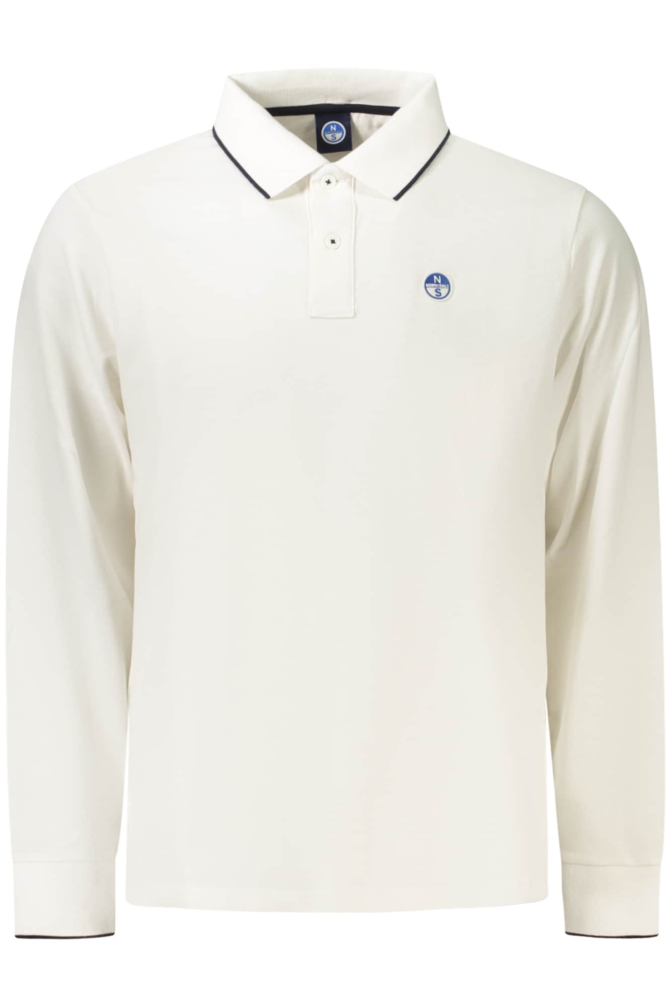 NORTH SAILS HERREN LANGARM POLOSHIRT WEISS