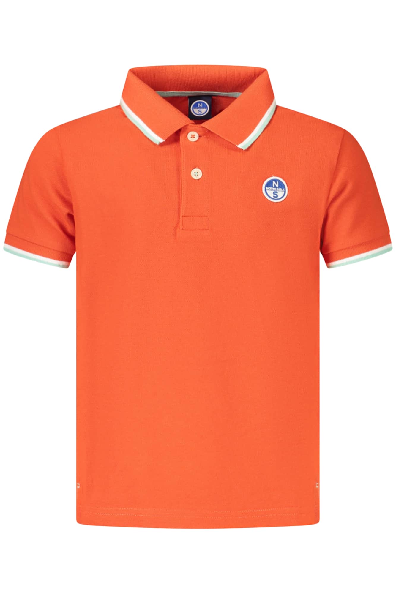 NORTH SAILS KINDER KURZARM POLOSHIRT, WEISS