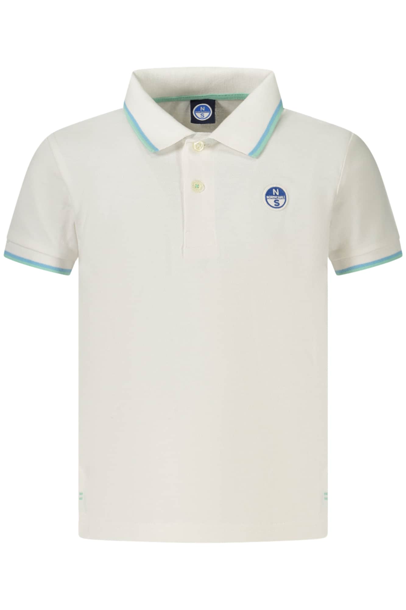 NORTH SAILS KINDER KURZARM POLOSHIRT, WEISS