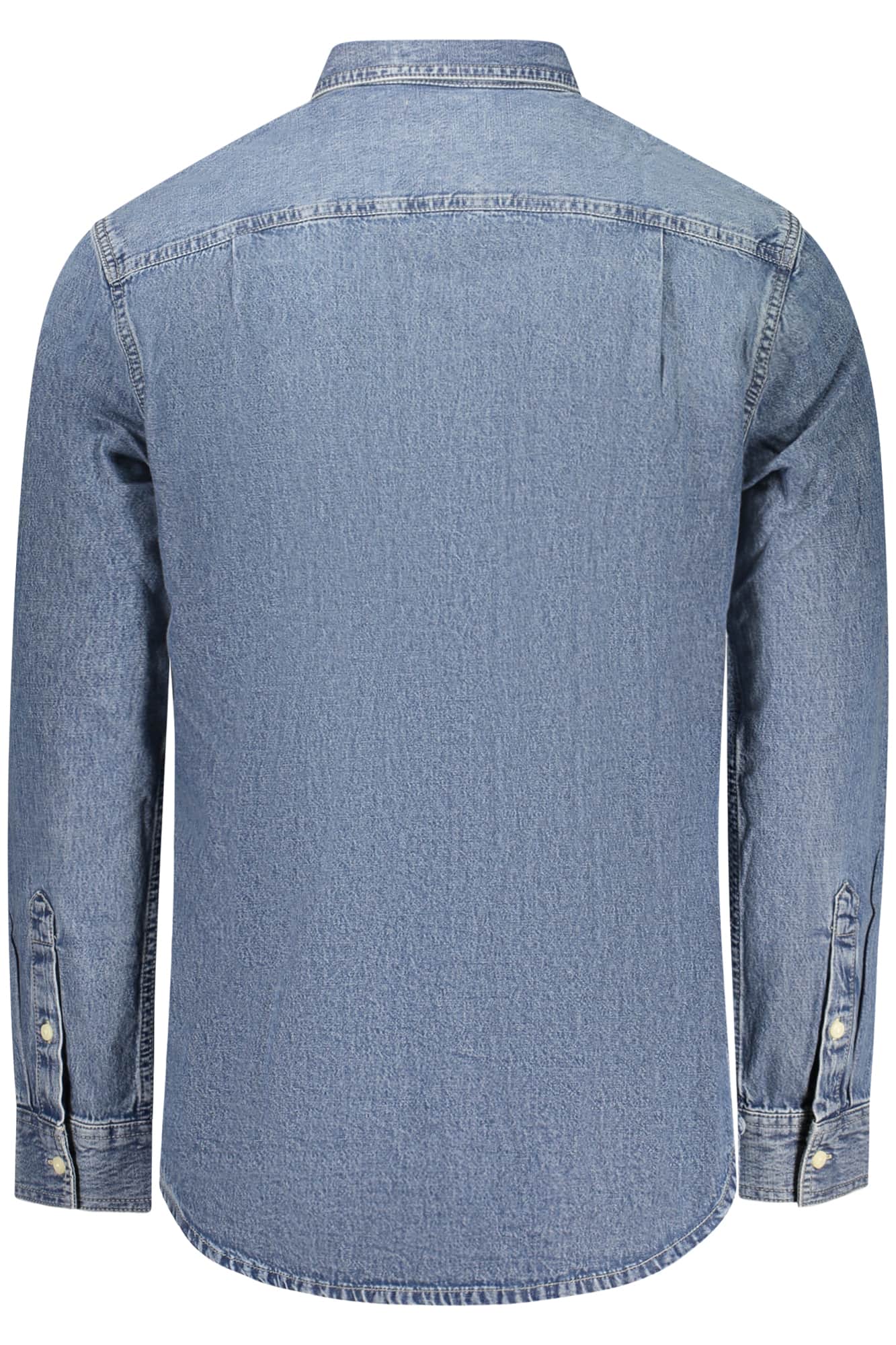 CALVIN KLEIN HERREN LANGARM SHIRT, BLAU