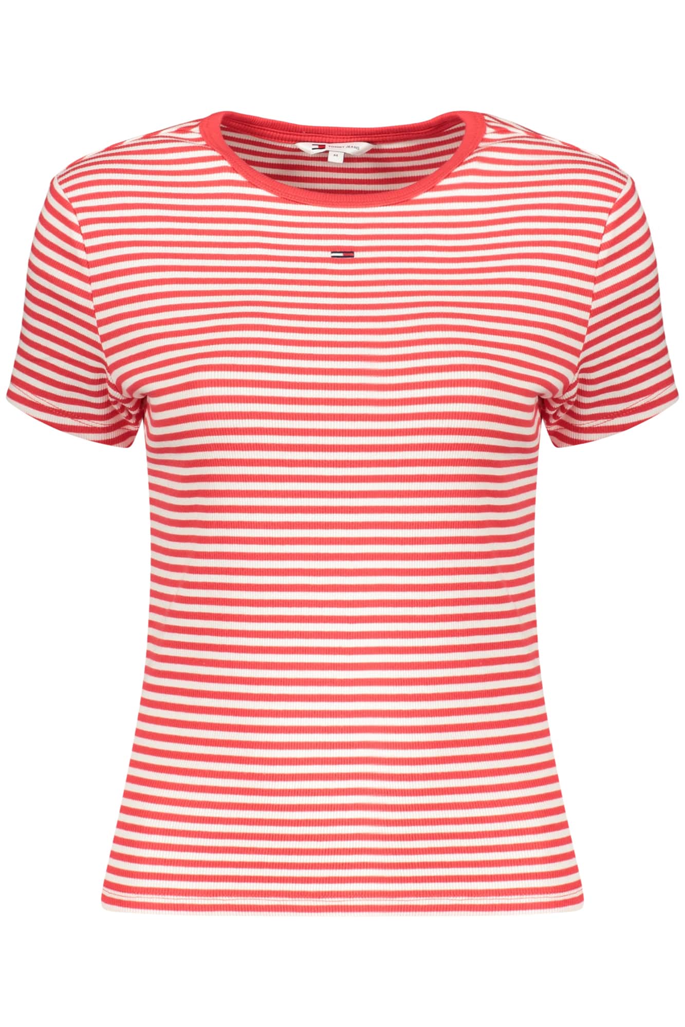 TOMMY HILFIGER DAMEN KURZARM T-SHIRT, ROT