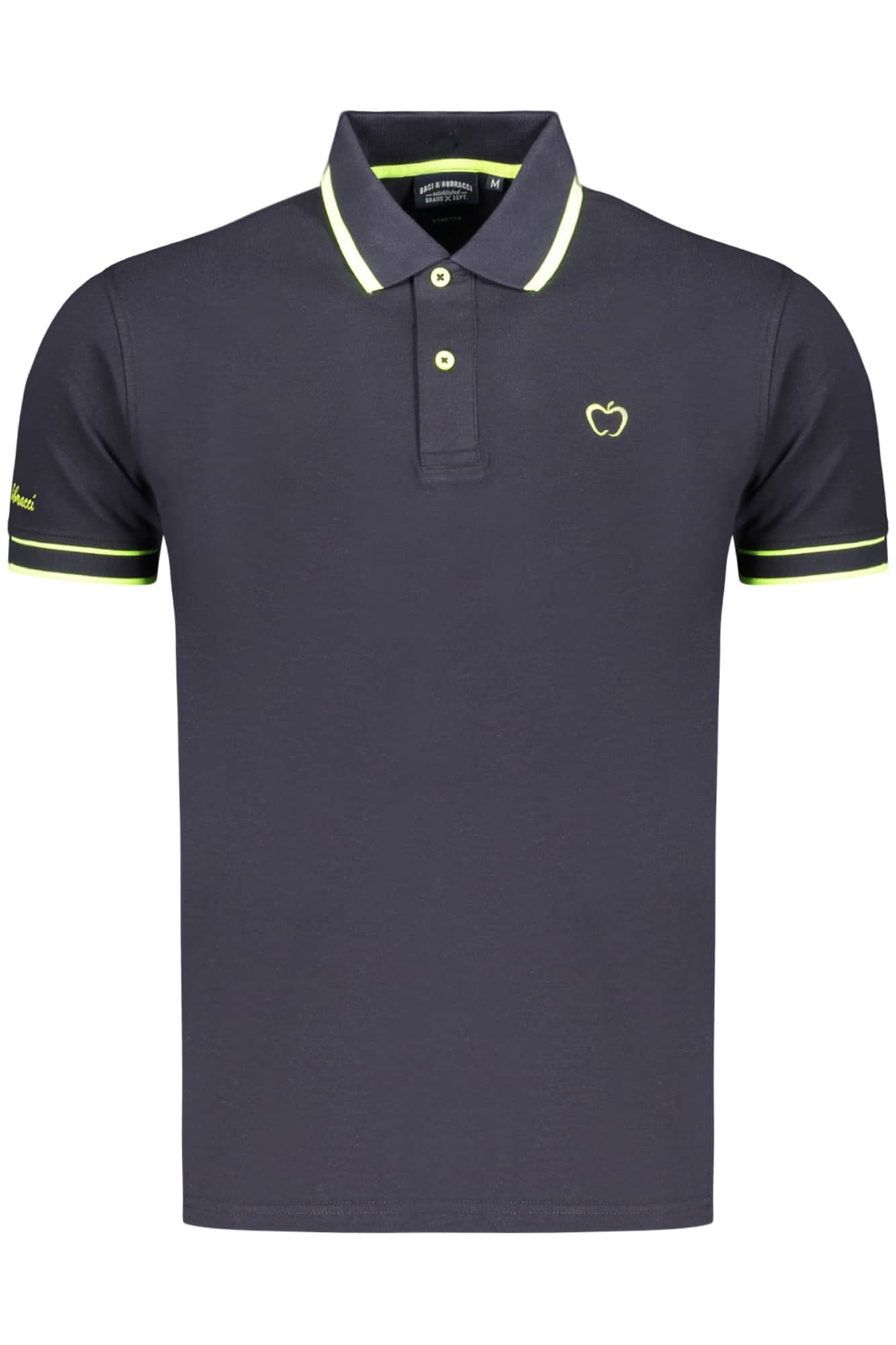Kisses & Hugs Herren Kurzarm Schwarz Poloshirt
