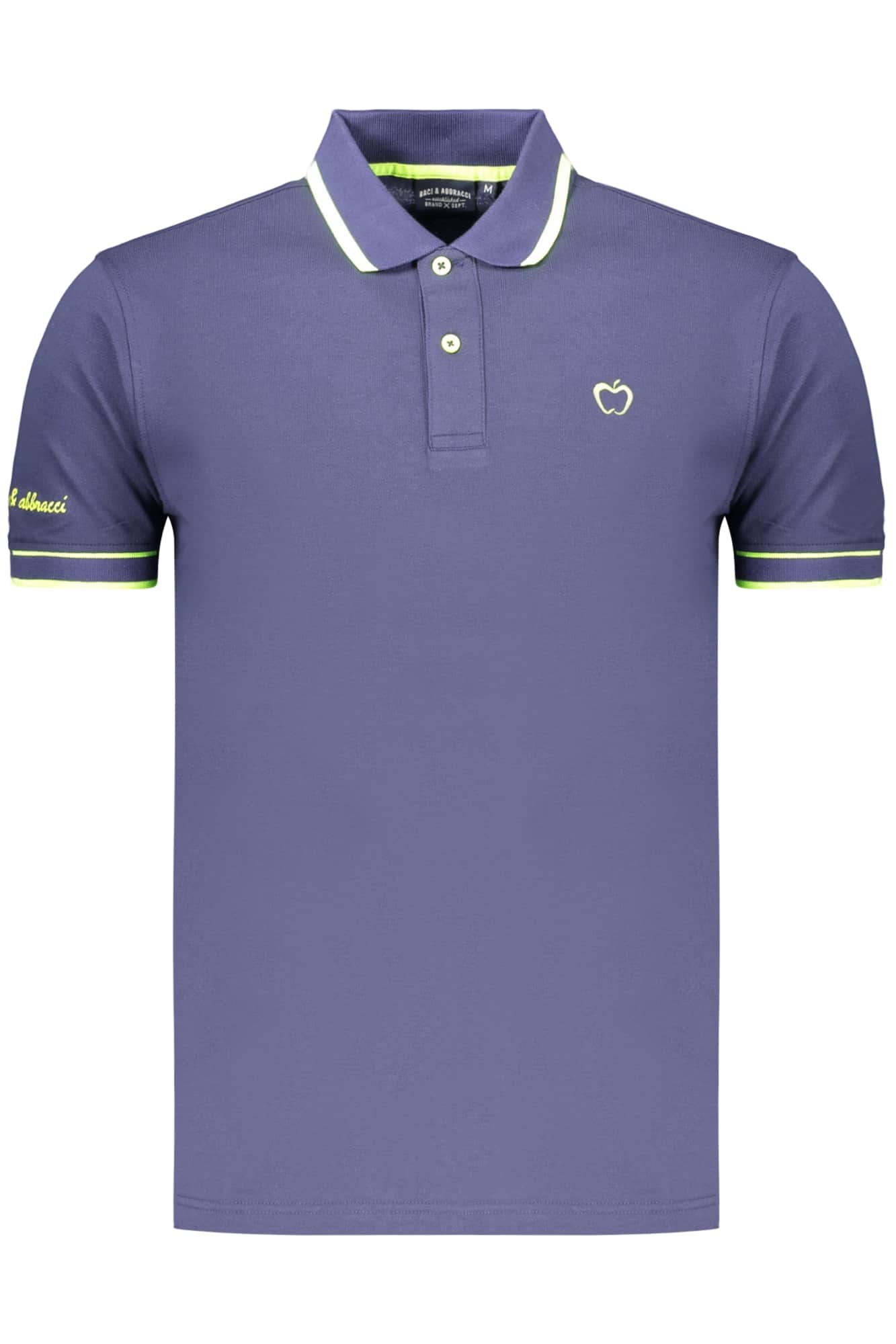 Kisses & Hugs Herren Blau Kurzarm Poloshirt