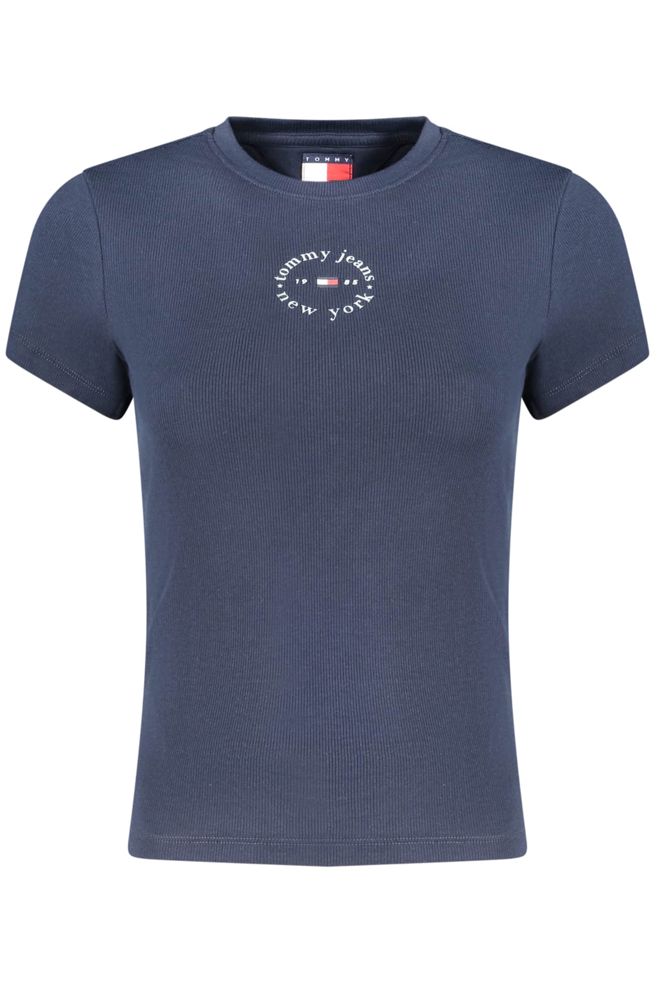 TOMMY HILFIGER DAMEN KURZARM T-SHIRT SCHWARZ