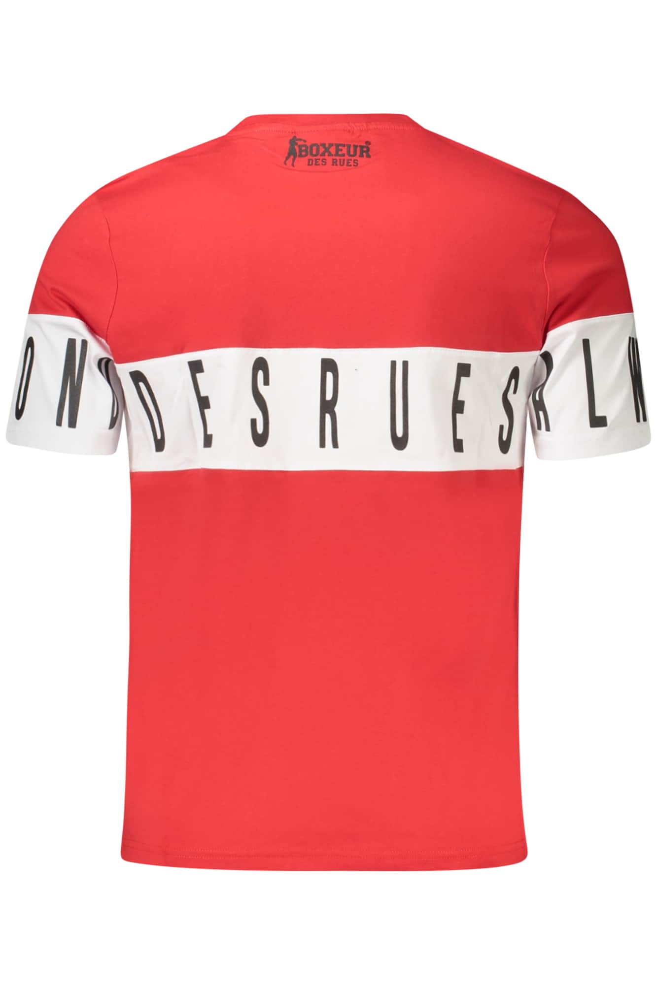 BOXEUR DES RUES HERREN ROT KURZARM T-SHIRT