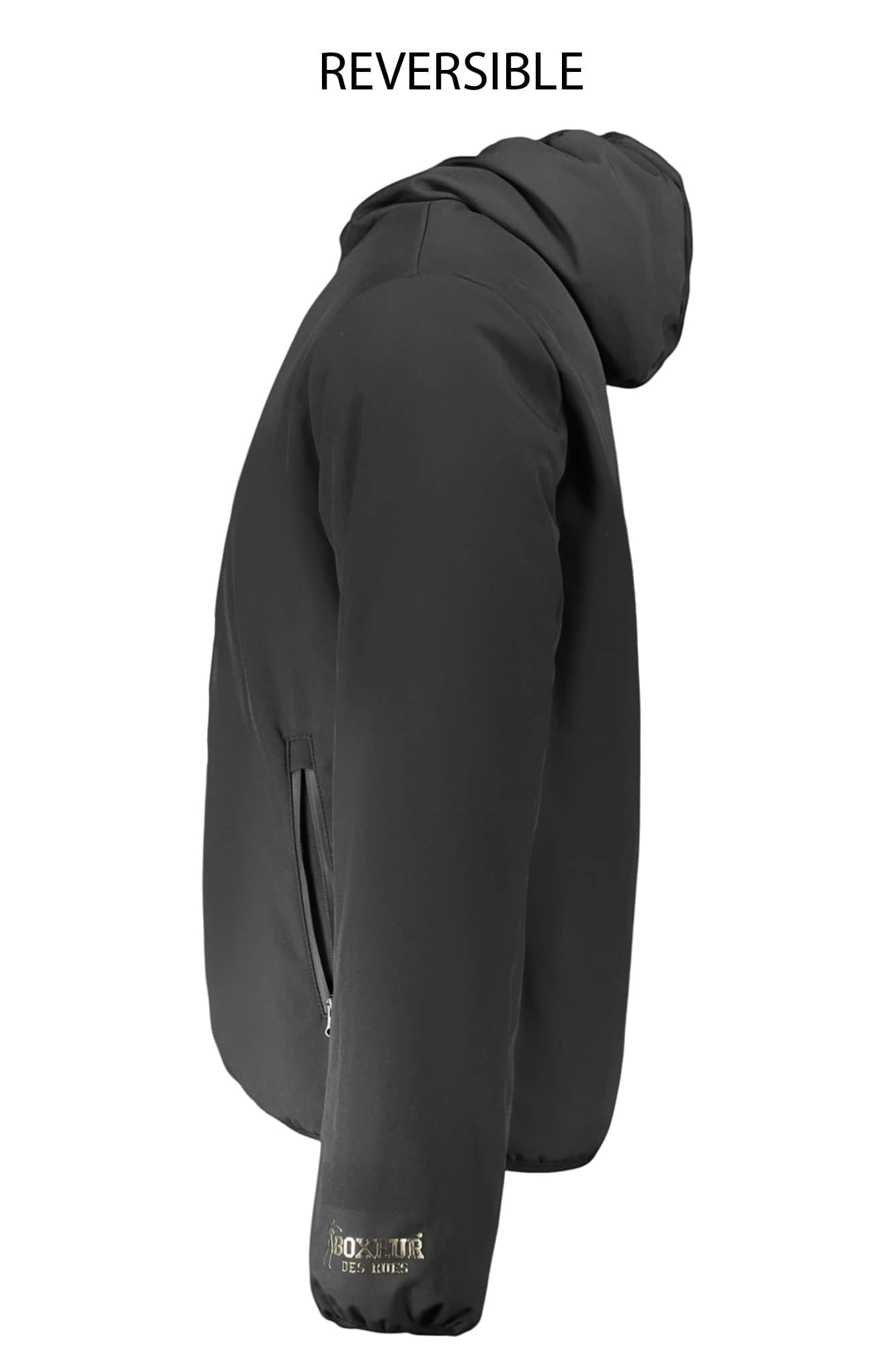 BOXEUR DES RUES HERREN SCHWARZ JACKE