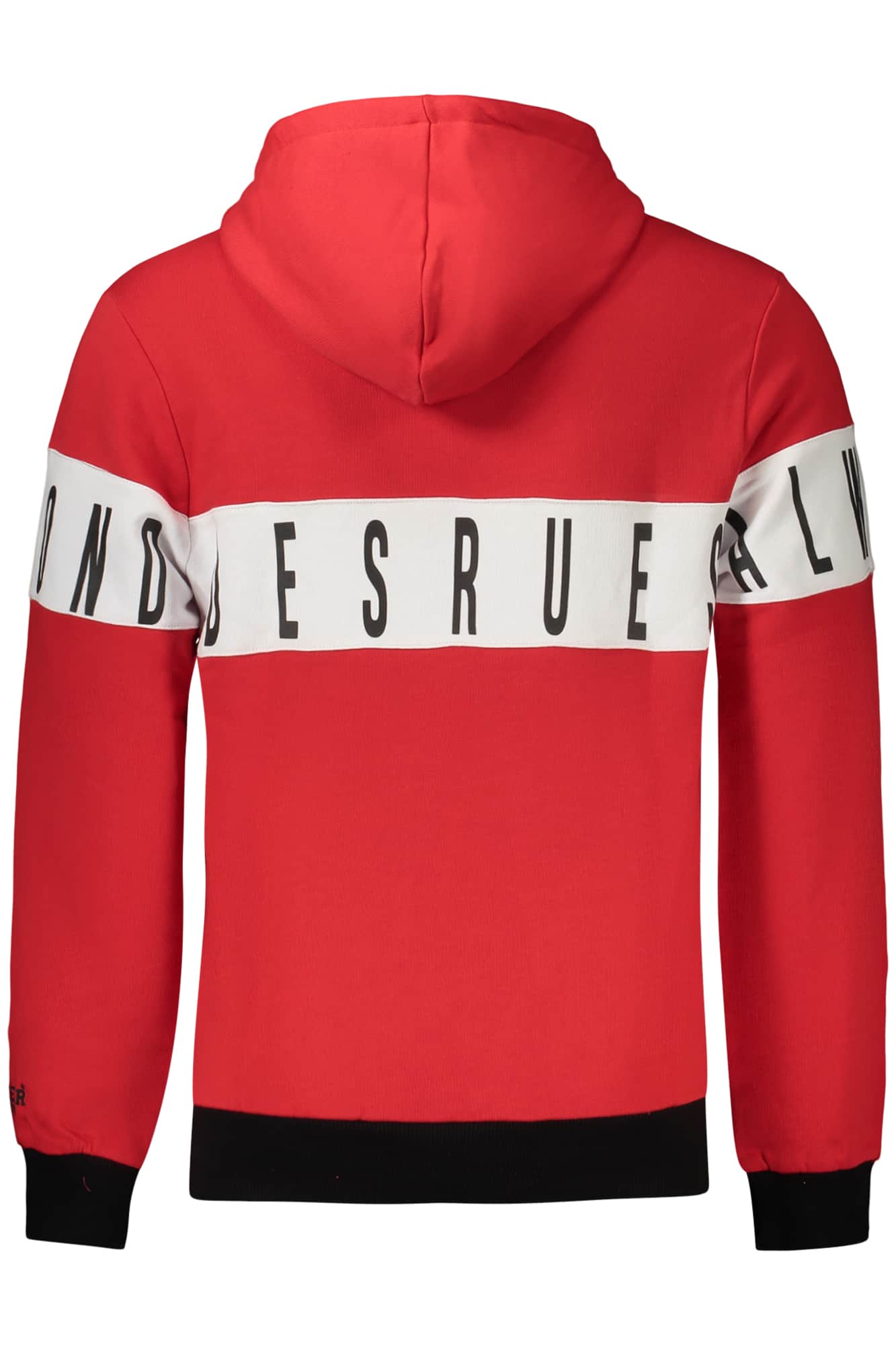 BOXEUR DES RUES HERREN ROT MIT REISSVERSCHLUSS SWEATSHIRT